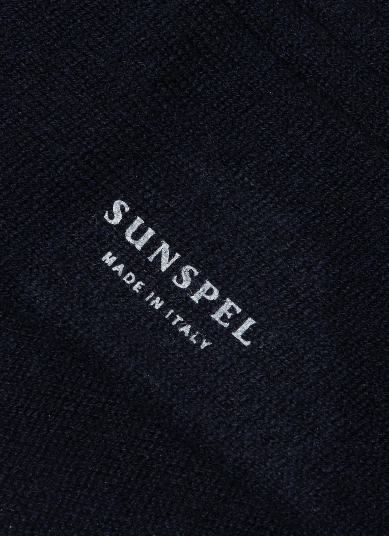 Men's Cashmere Ribbed Socks in Navy - Image 2