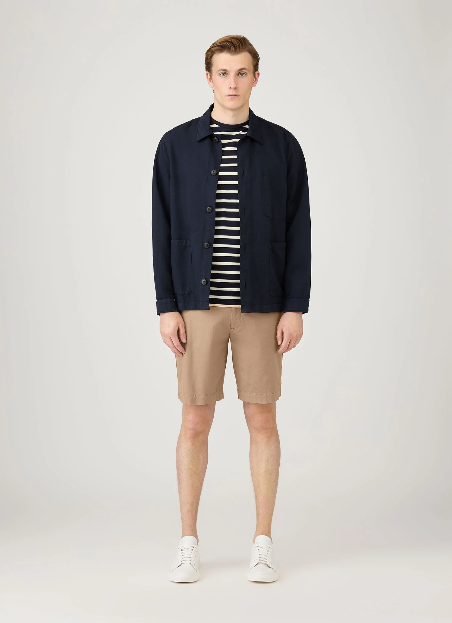 Men's Chino Shorts in Dark Stone - Image 3