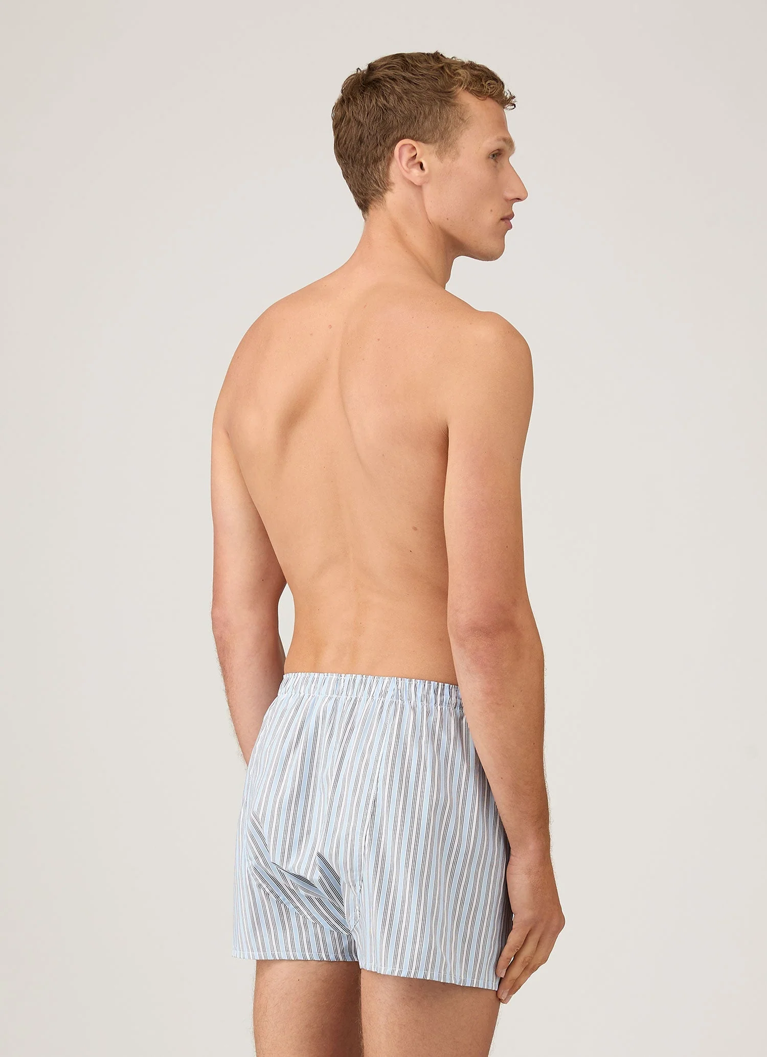 Men's Classic Boxer Short in Blue Stripe - Image 3