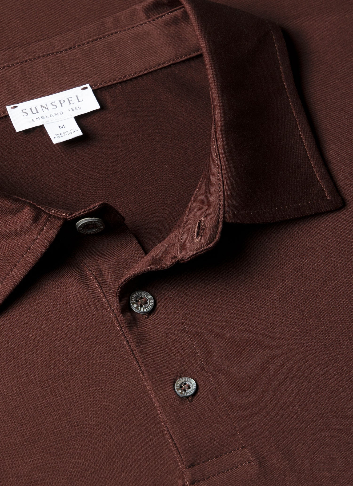 Men's Classic Jersey Polo Shirt in Bakelite - Image 4