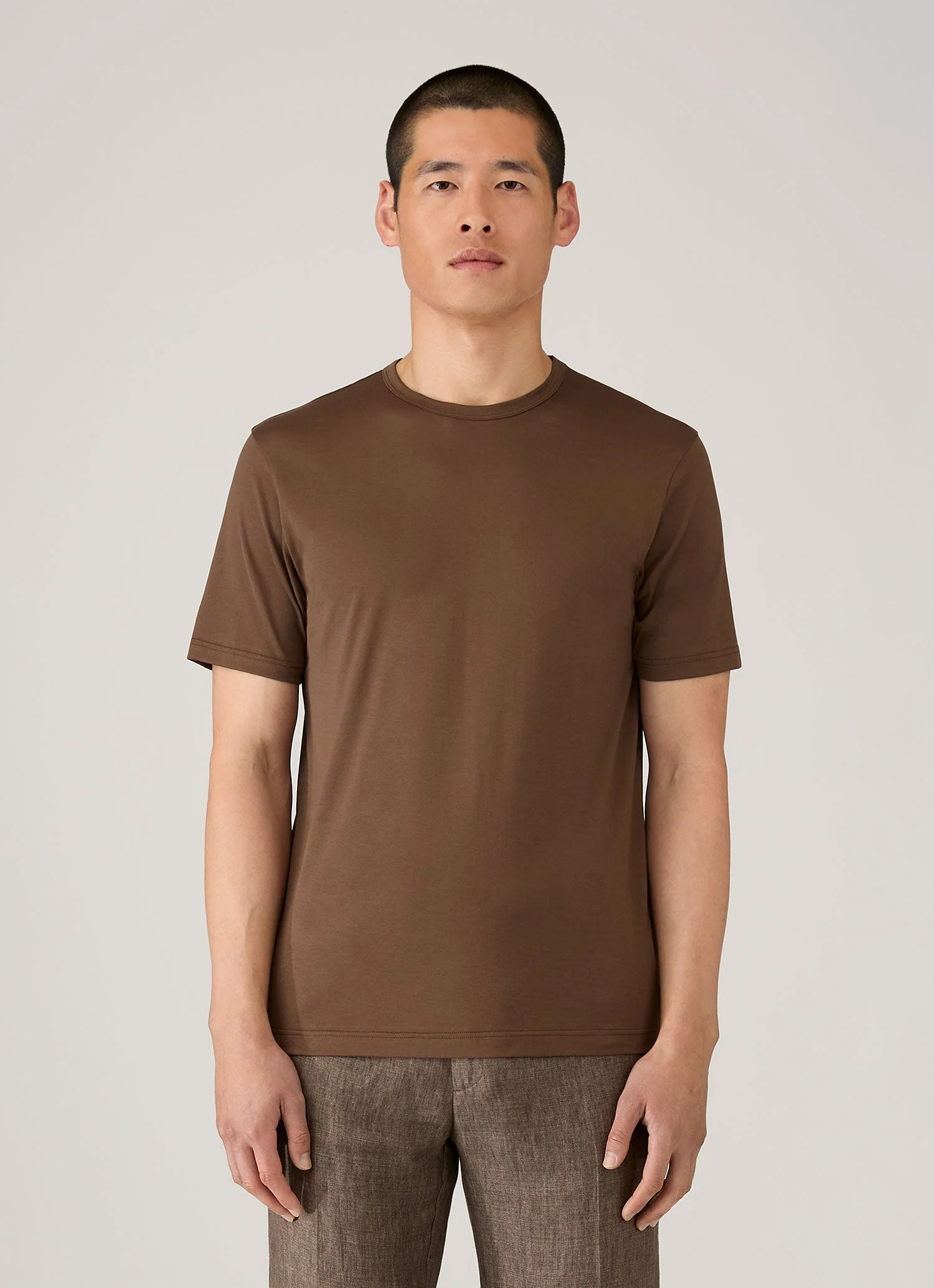 Men's Classic T-shirt in Dark Walnut - Image 2