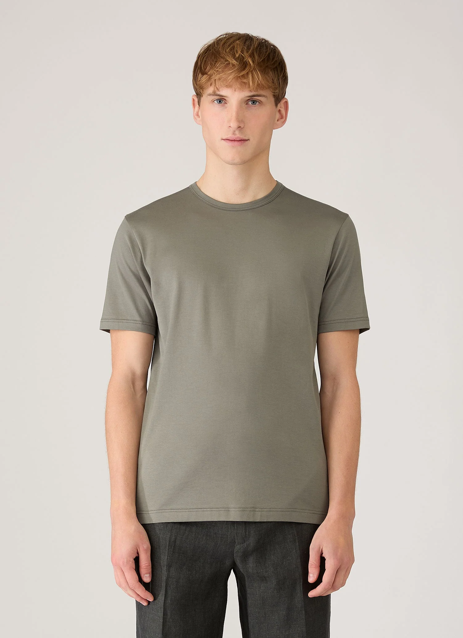Men's Classic T-shirt in Fossil Grey - Image 2