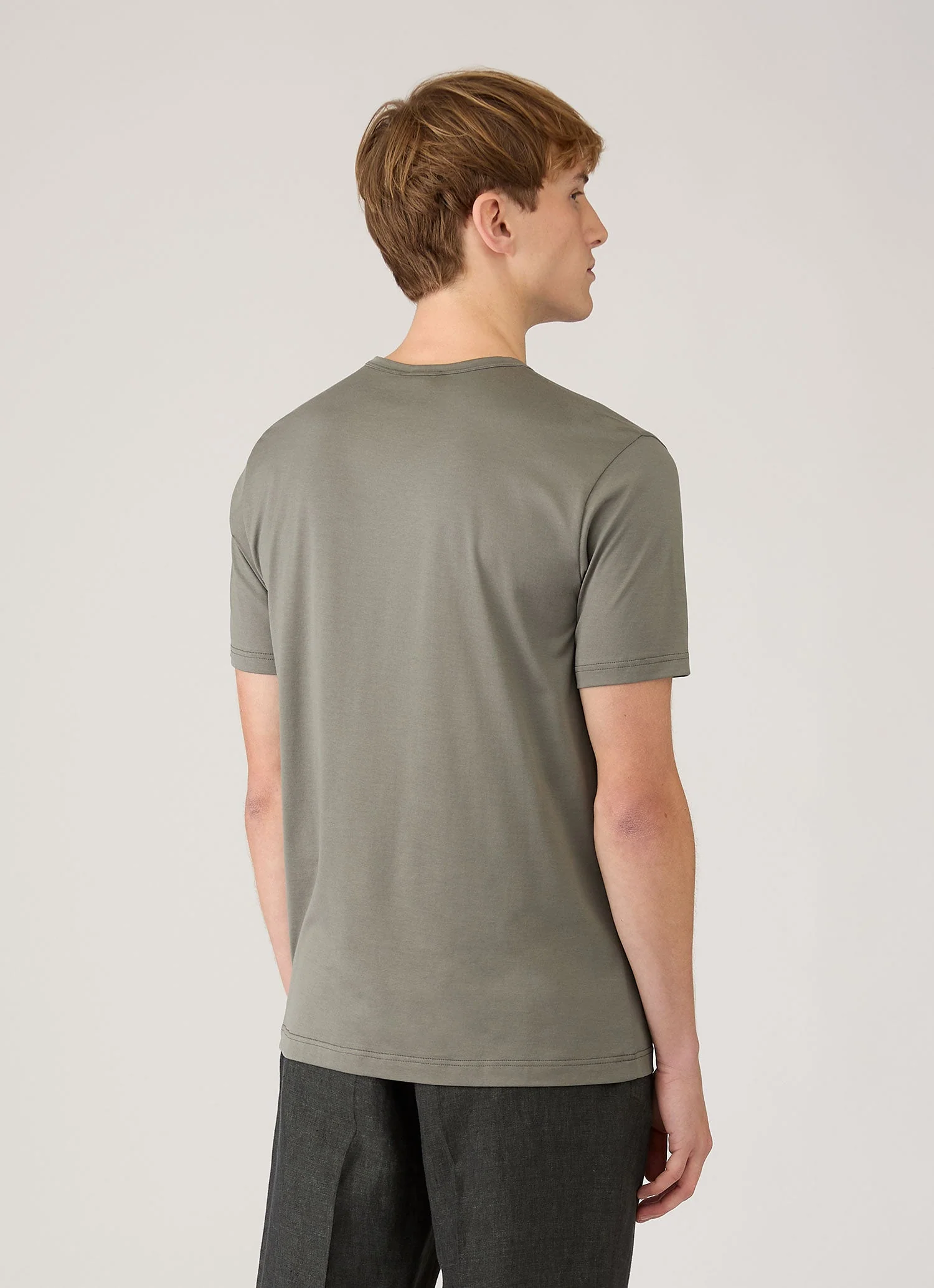 Men's Classic T-shirt in Fossil Grey - Image 5