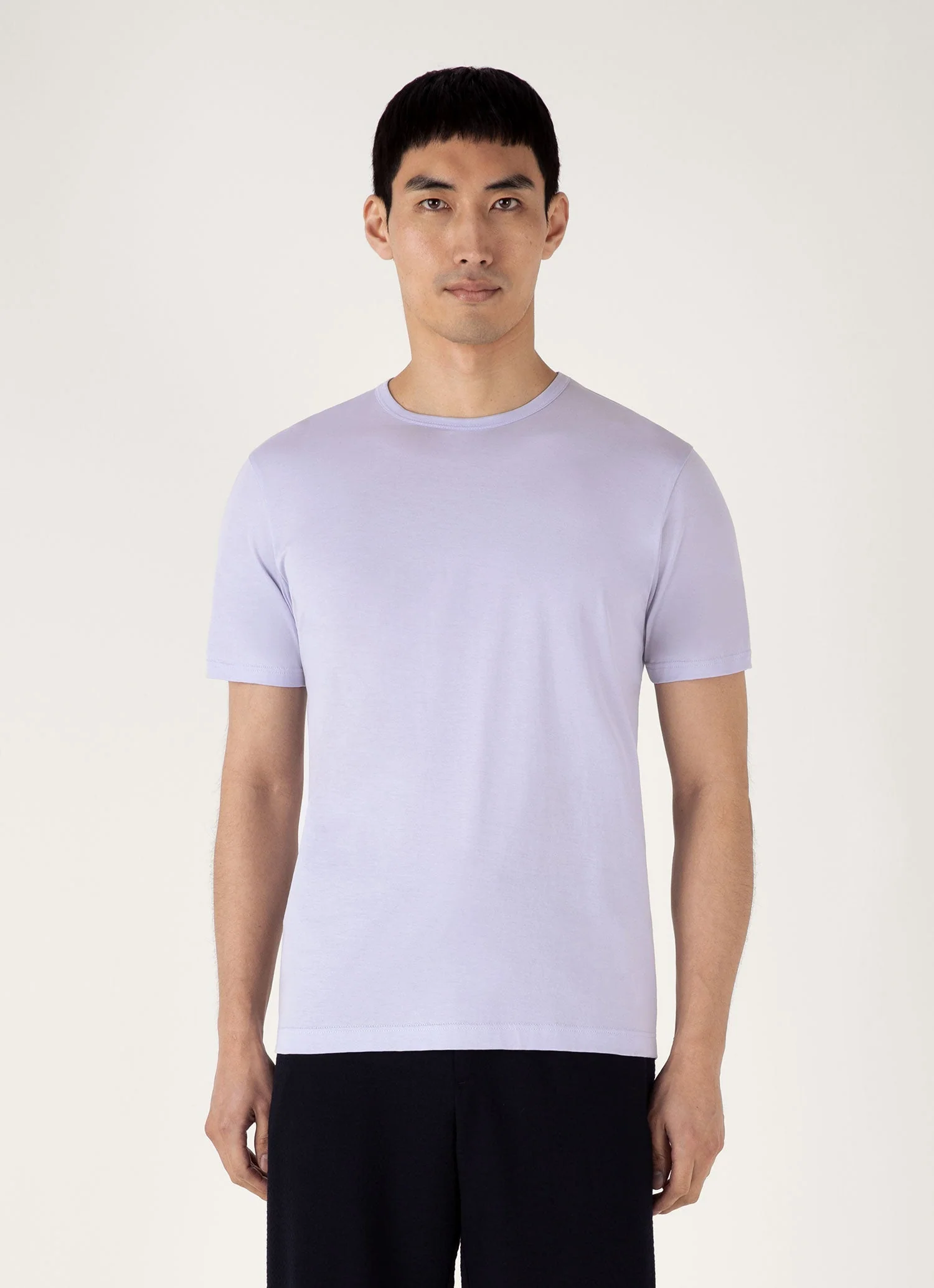 Men's Classic T-shirt in Pale Lilac - Image 2