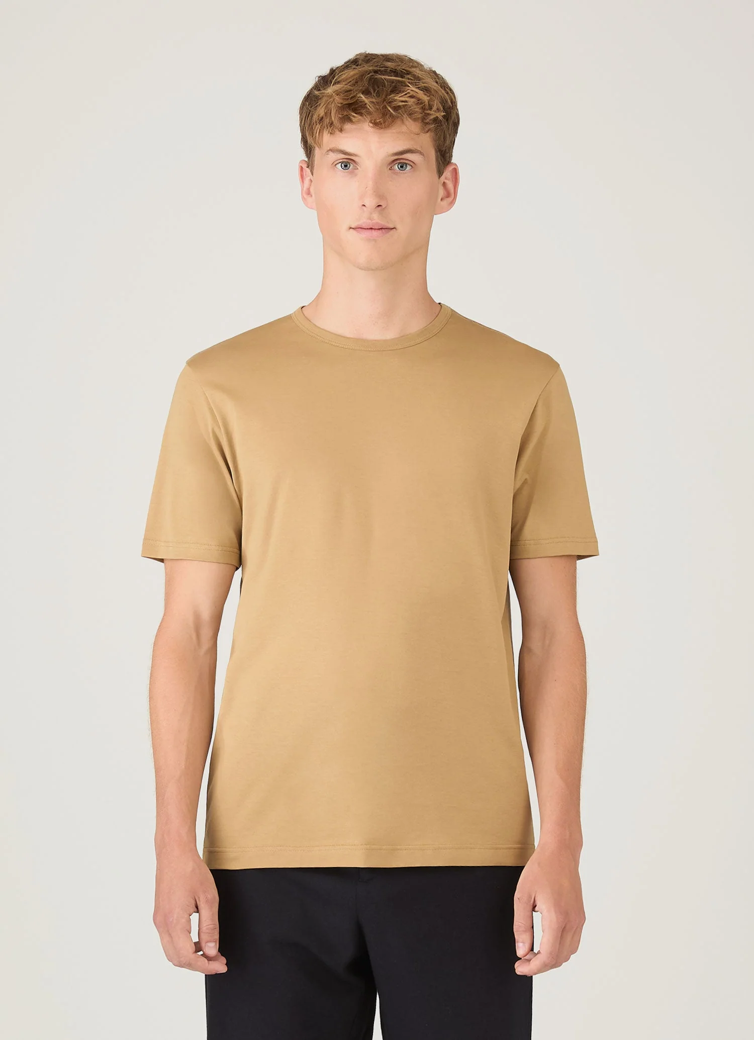 Men's Classic T-shirt in Tan - Image 2