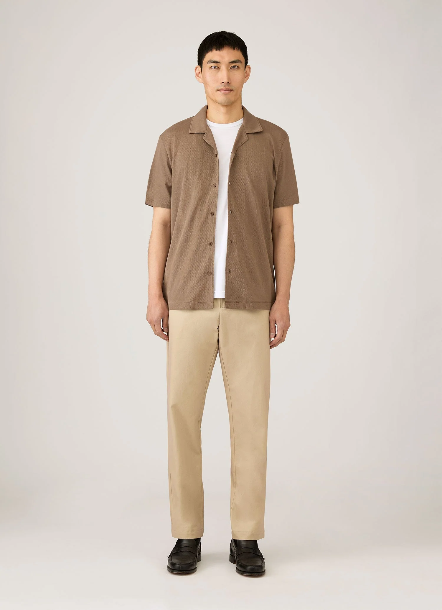 Men's Cotton Drill Trouser in Light Stone - Image 3