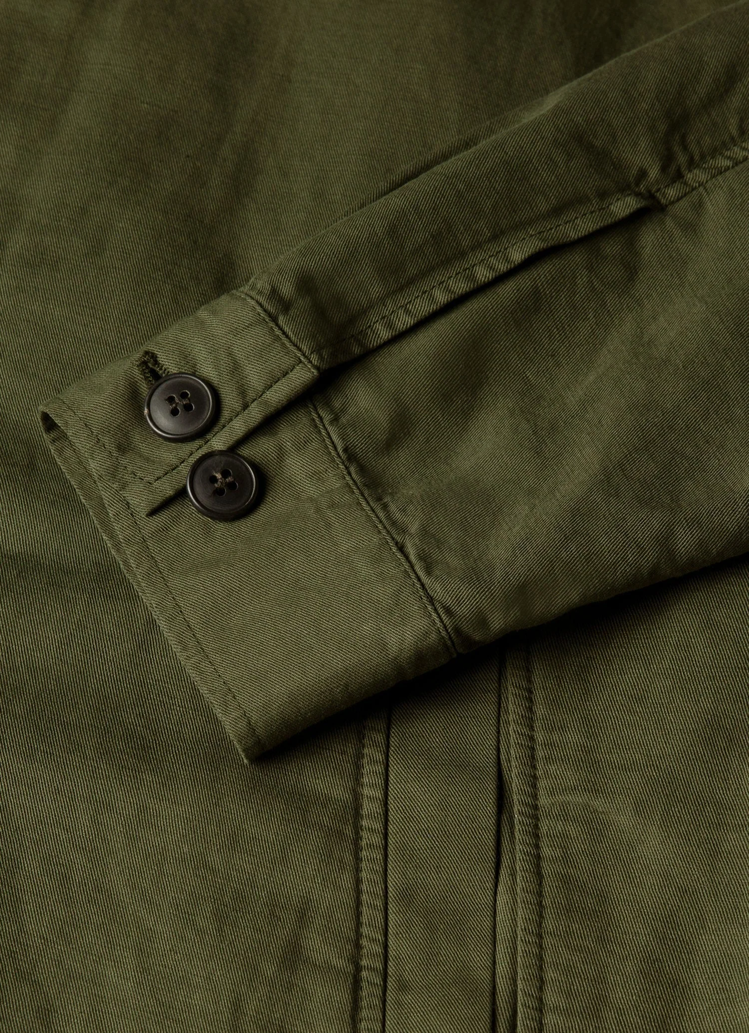Men's Cotton Linen Jacket in Deep Olive - Image 7