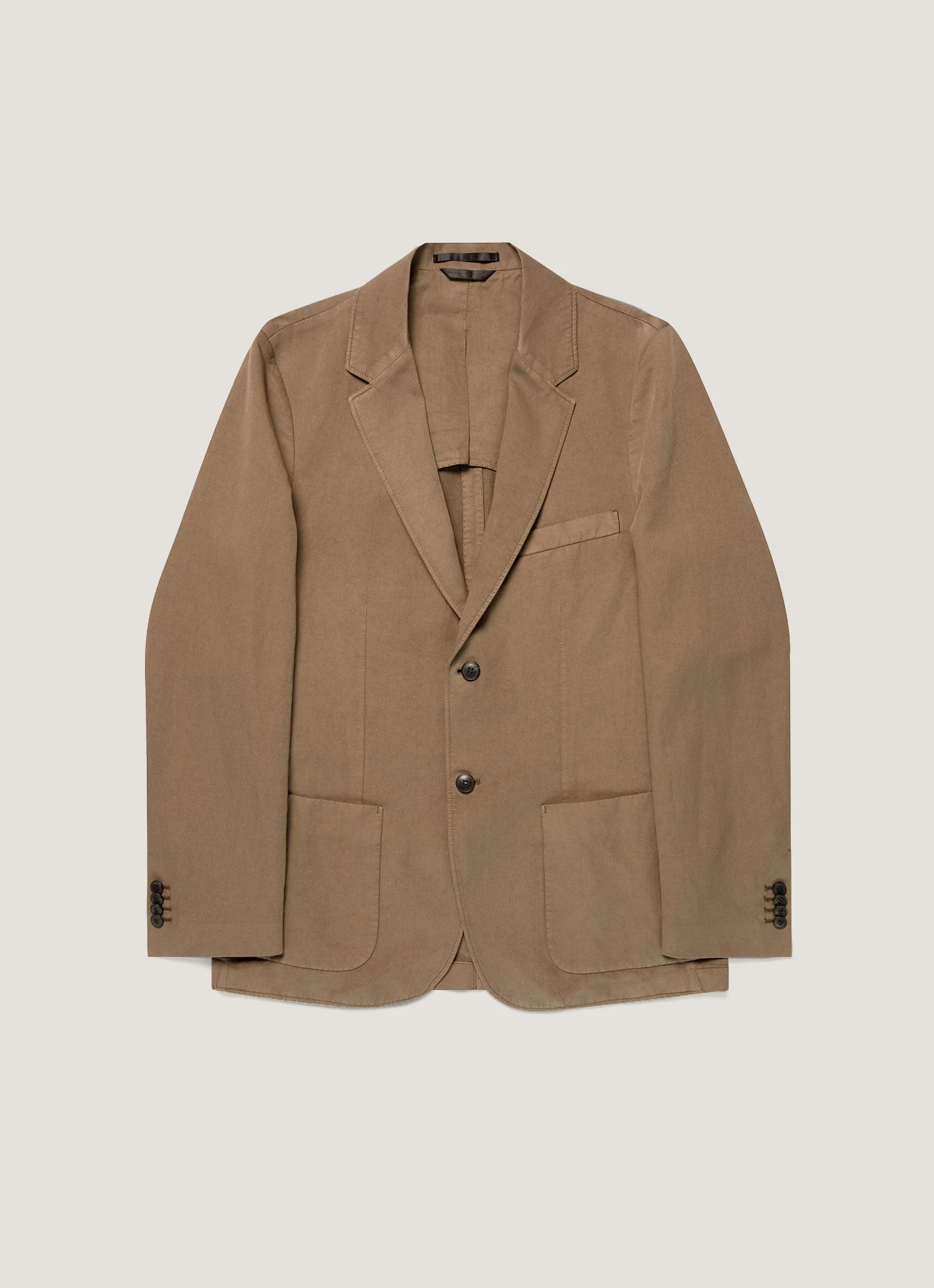 Men's Cotton Linen Two-Piece Suit in Dark Cedar - Image 3
