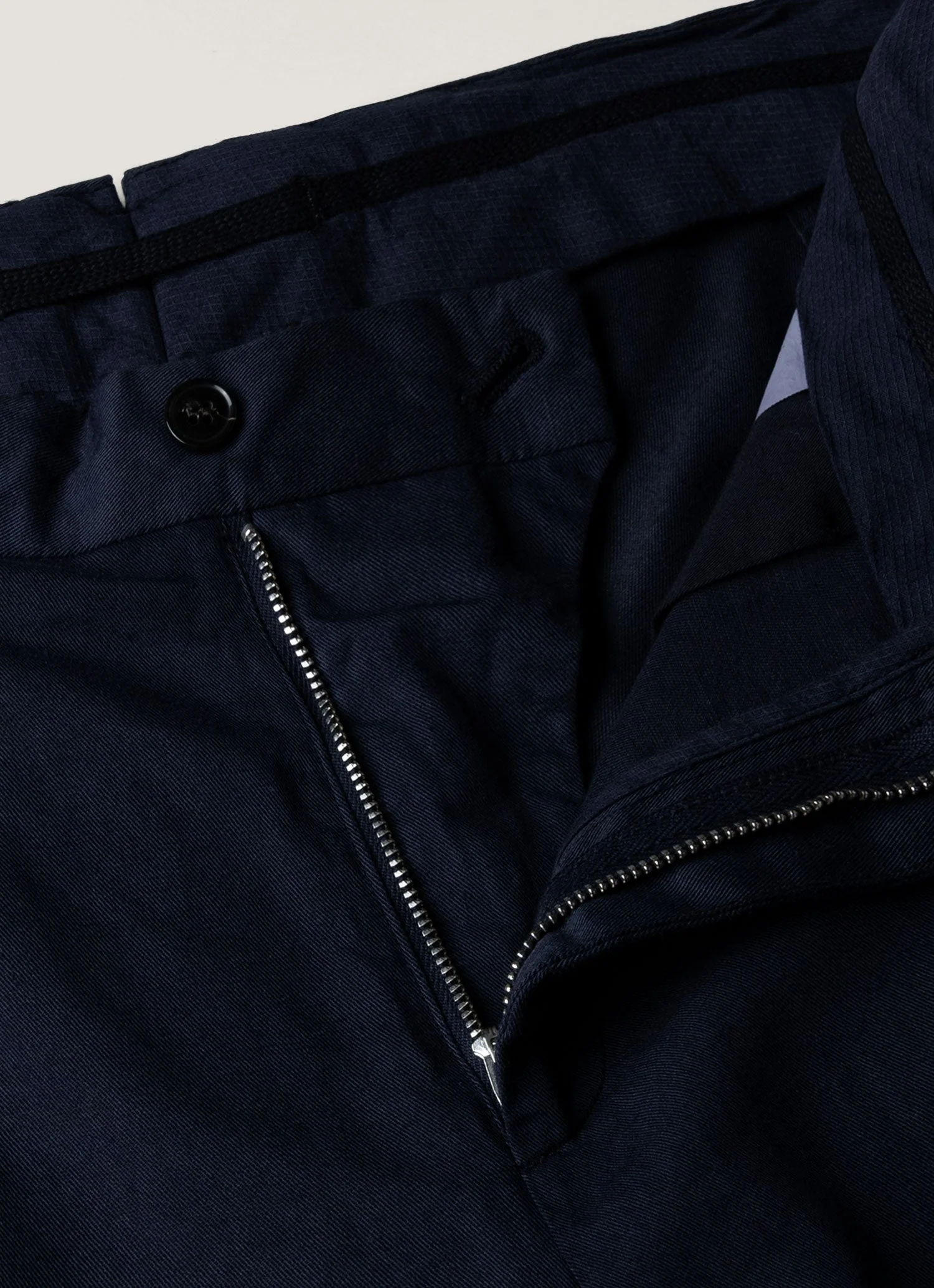 Men's Cotton Linen Two-Piece Suit in Navy - Image 7