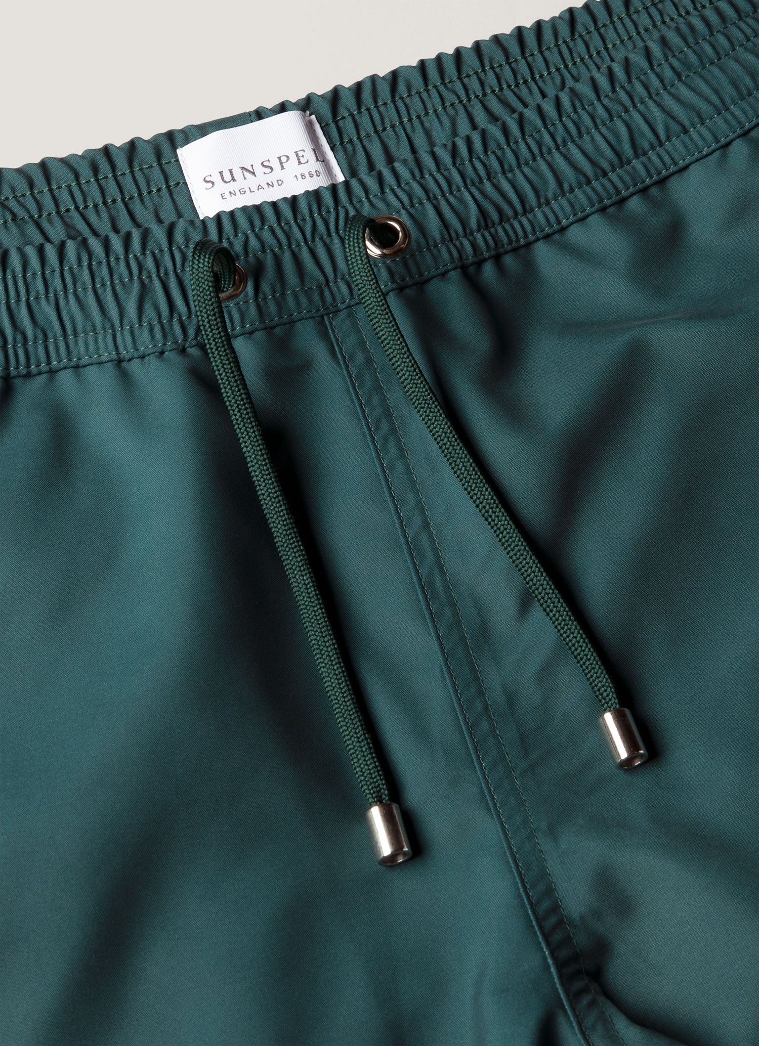 Men's Drawstring Swim Shorts in Forest - Image 4