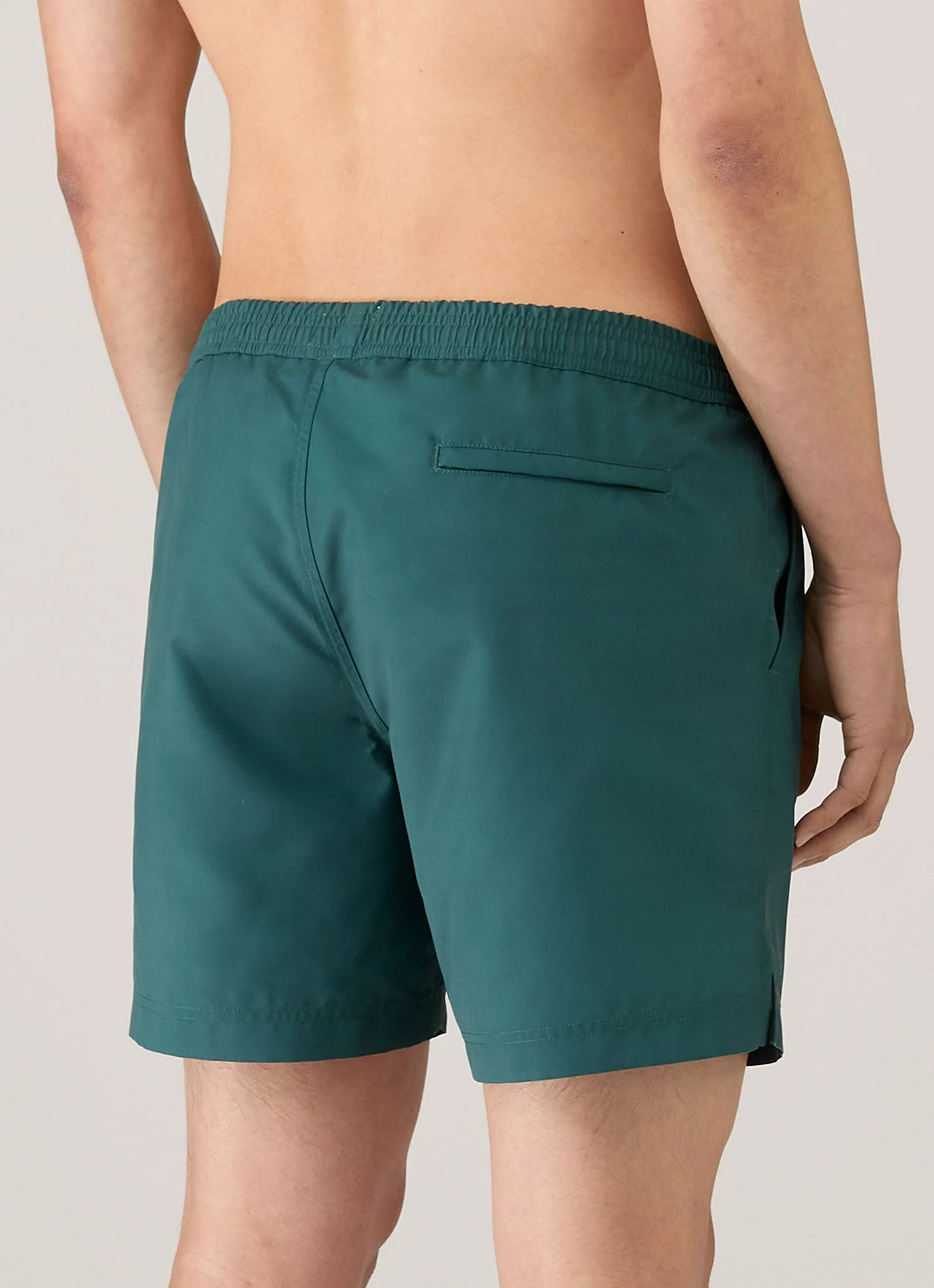 Men's Drawstring Swim Shorts in Forest - Image 5