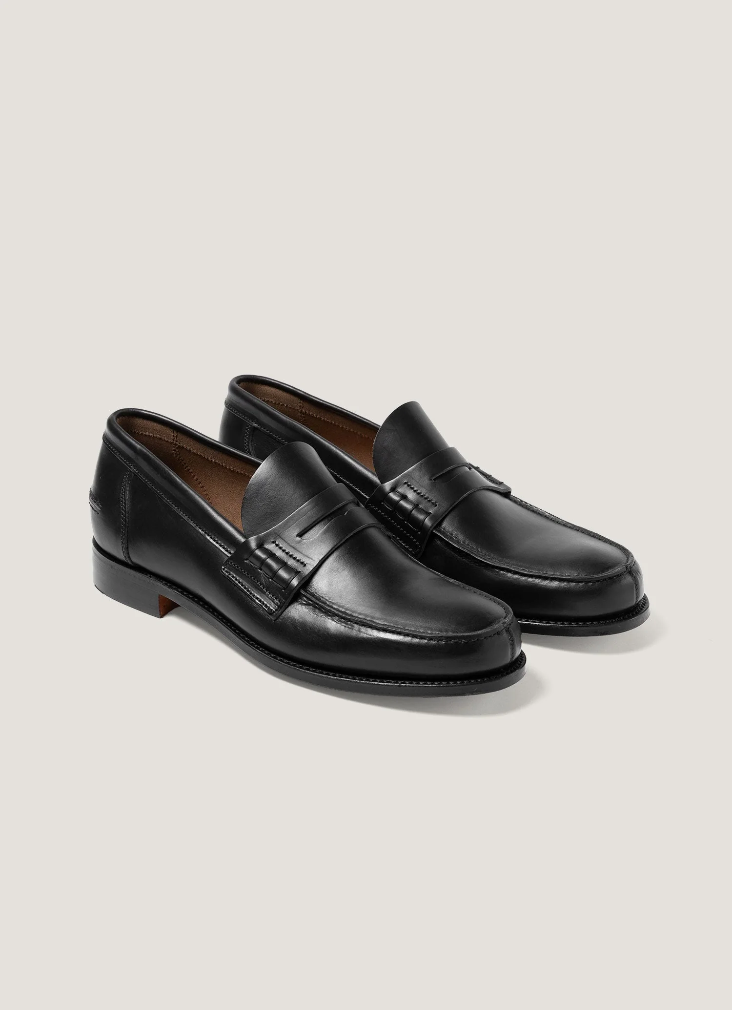Men's Leather Loafer in Black - Image 2