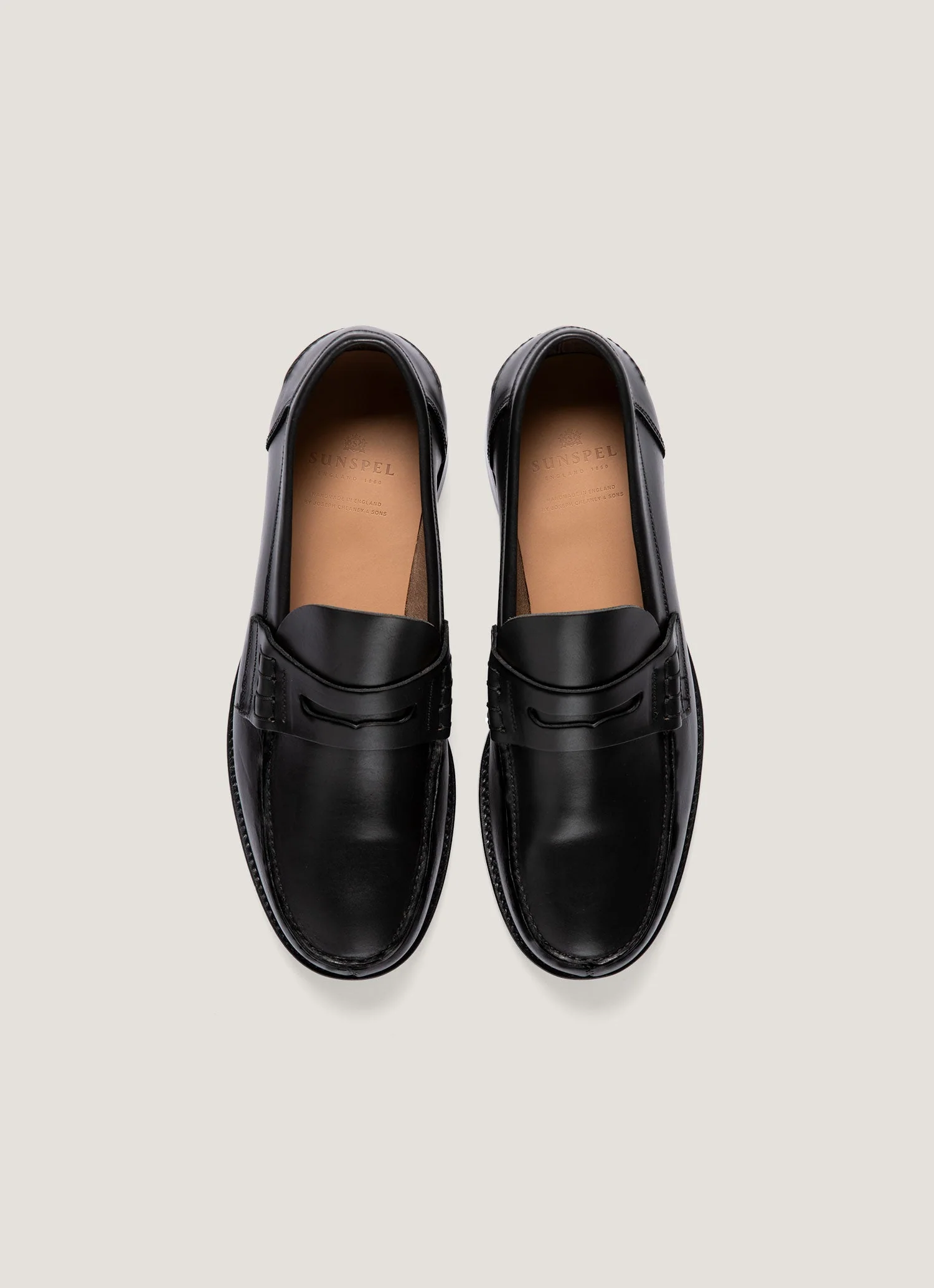 Men's Leather Loafer in Black - Image 4