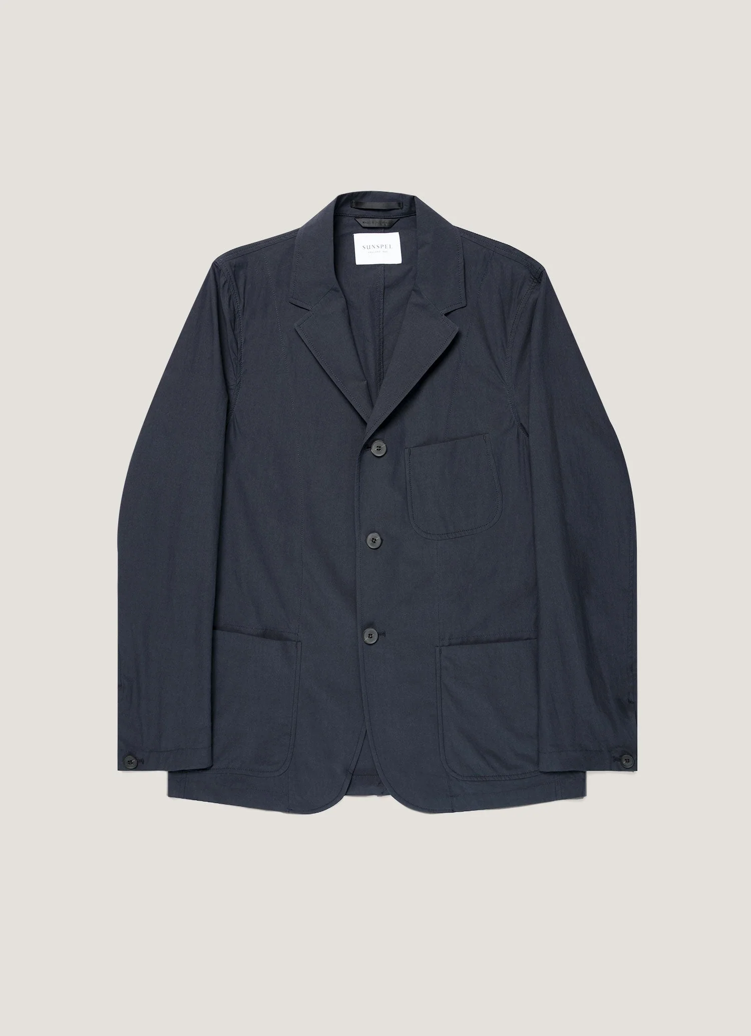 Men's Lightweight Cotton Poplin Jacket in Navy