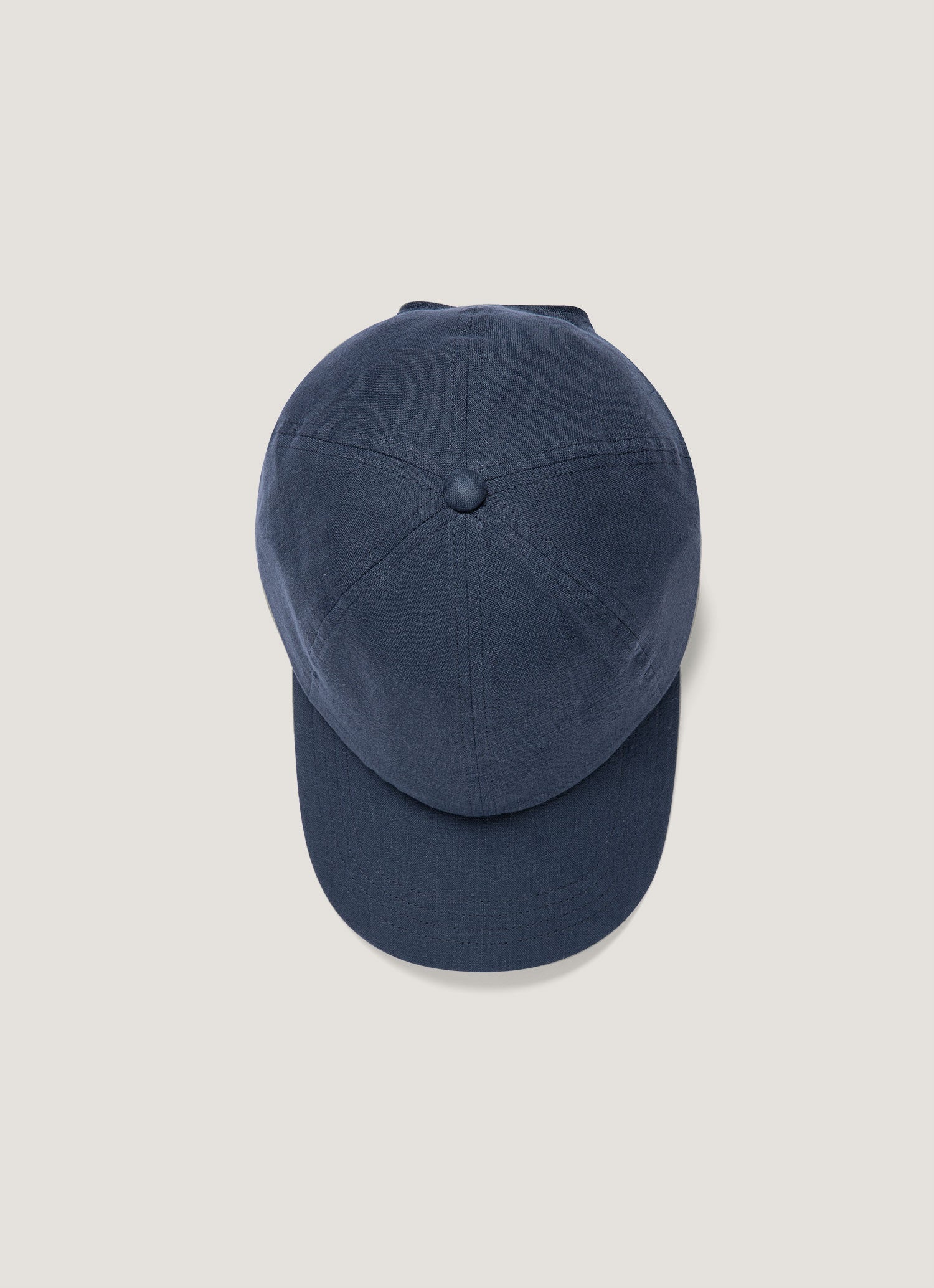 Men's Linen Cap in Light Navy - Image 2