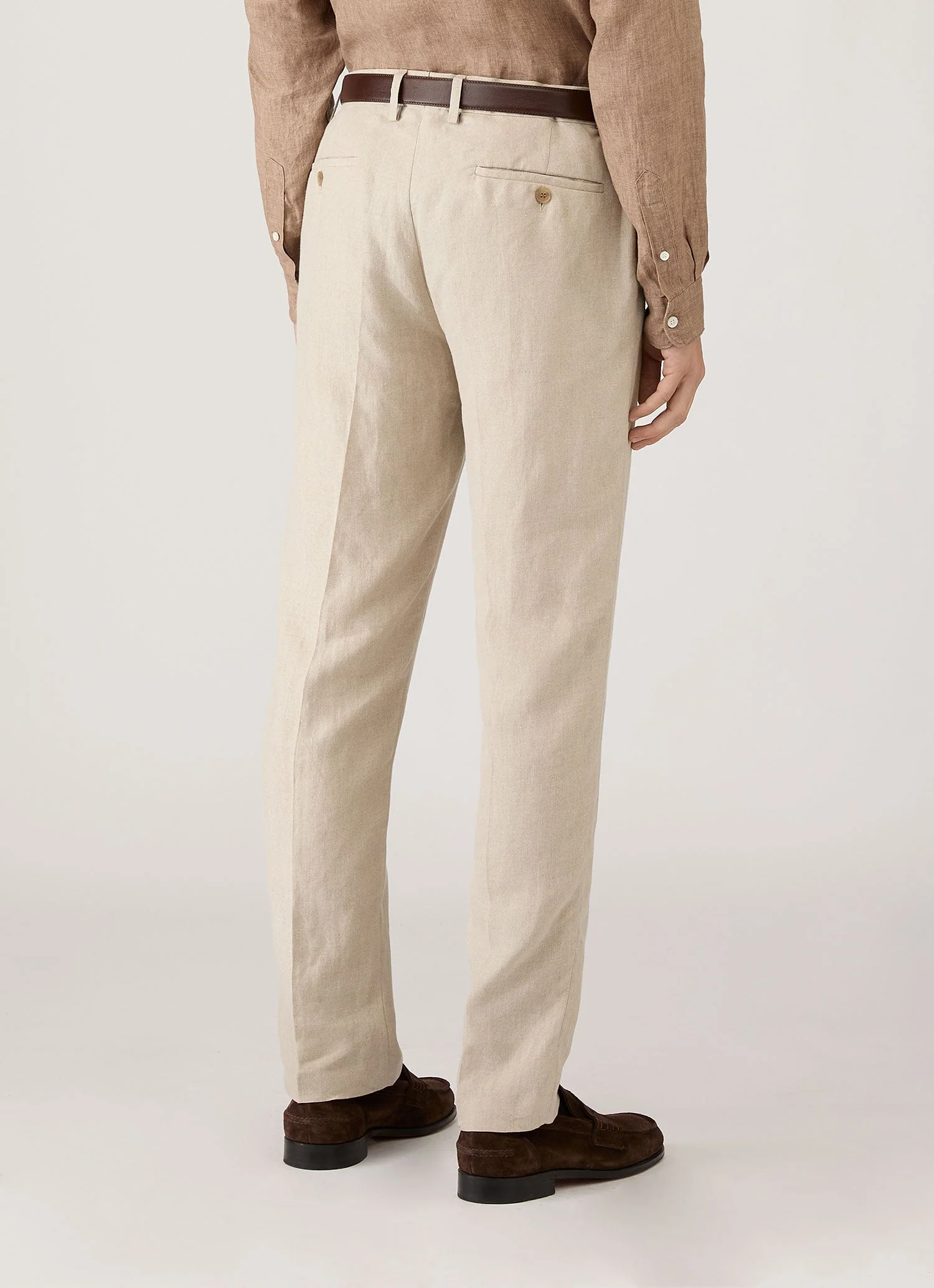 Men's Linen Trouser in Sand - Image 5