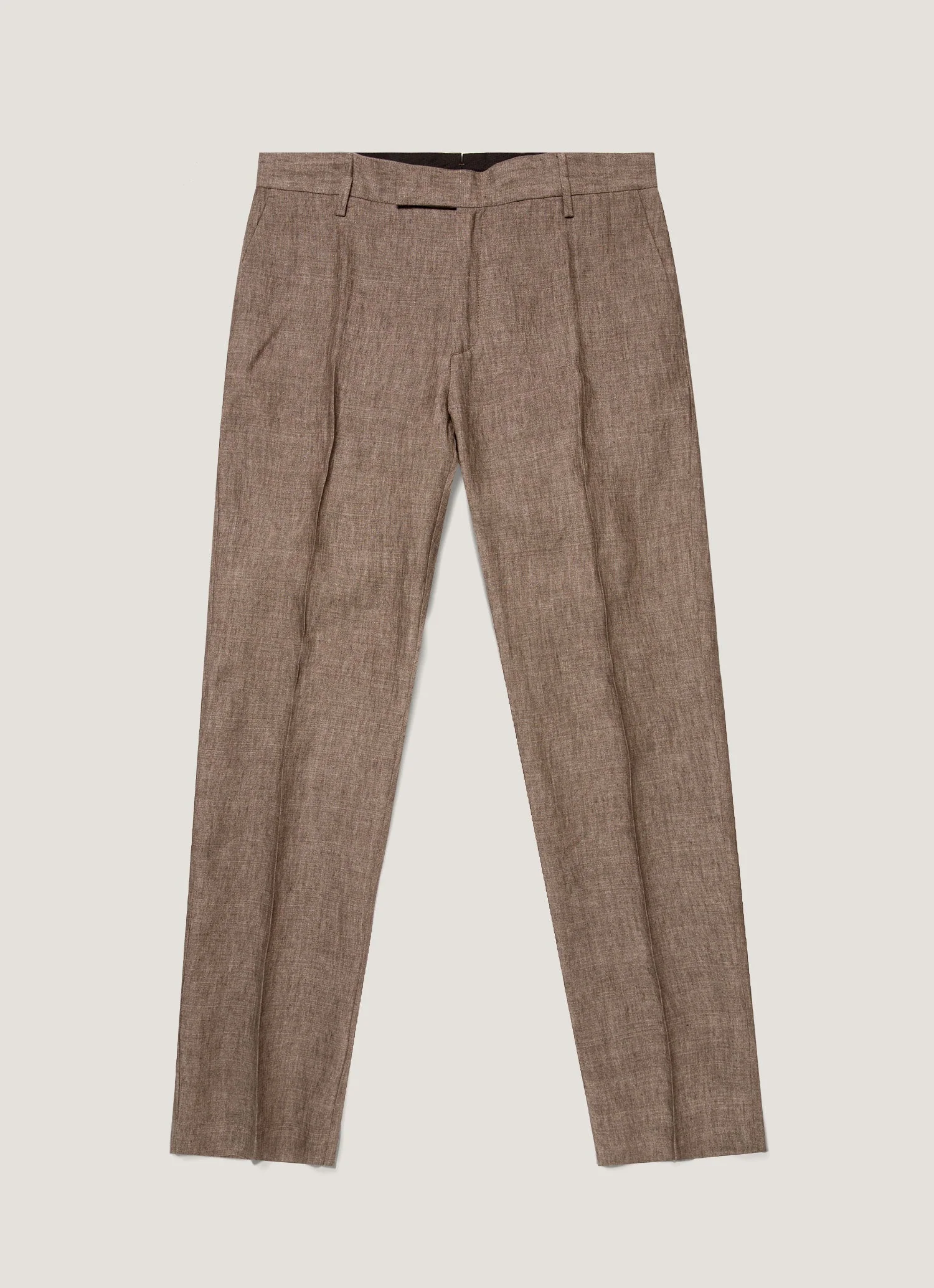 Men's Linen Two-Piece Suit in Dark Walnut - Image 5