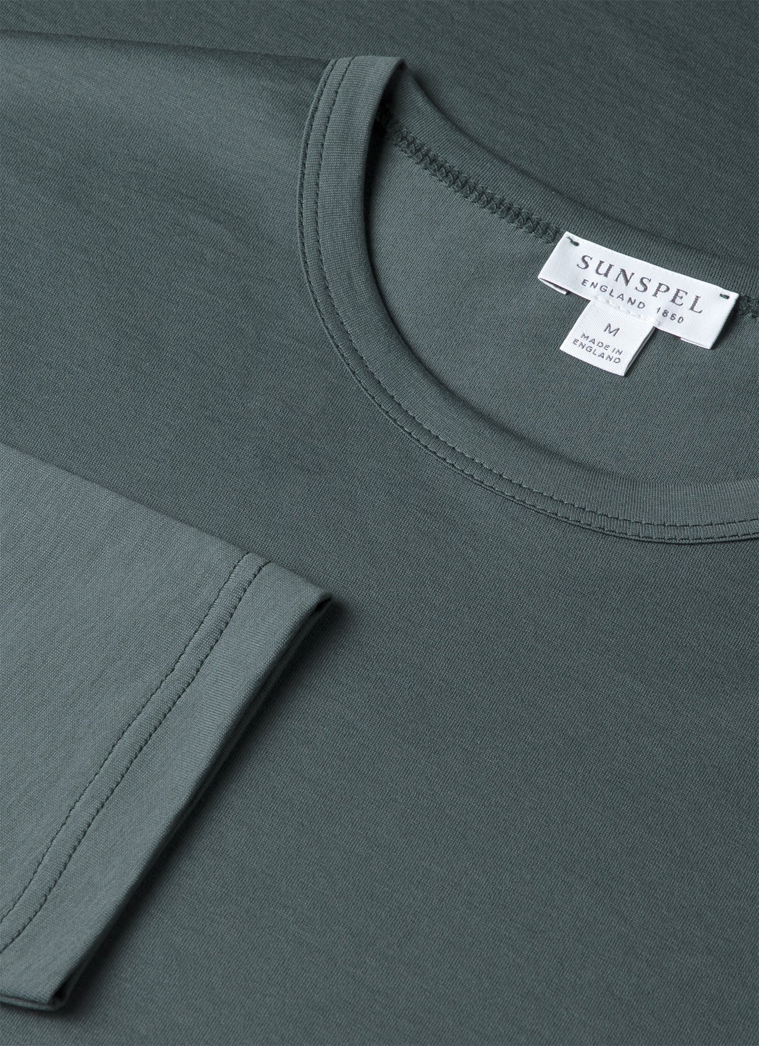 Men's Long Sleeve Classic T-shirt in Dark Petrol - Image 4