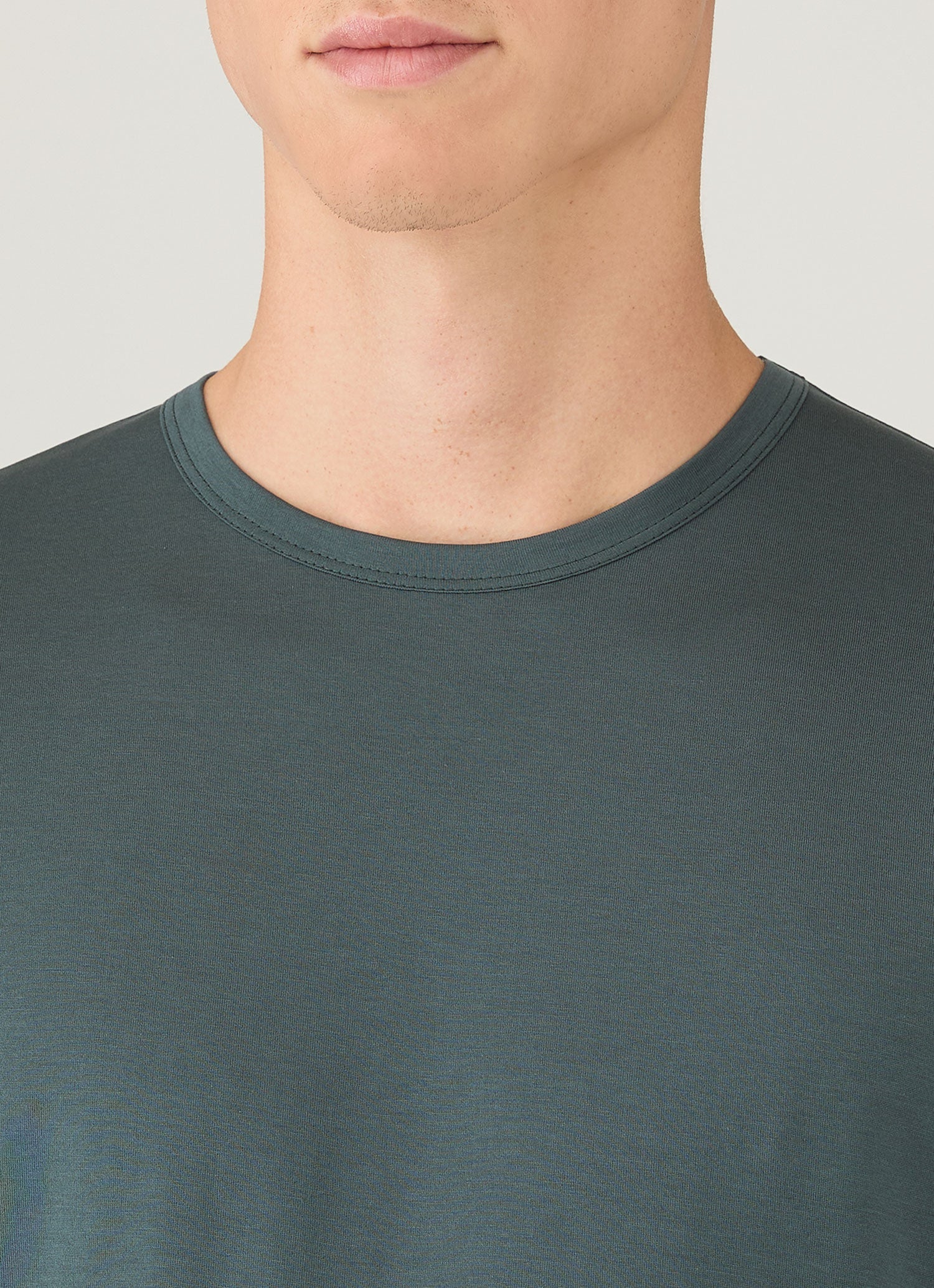 Men's Long Sleeve Classic T-shirt in Dark Petrol - Image 6