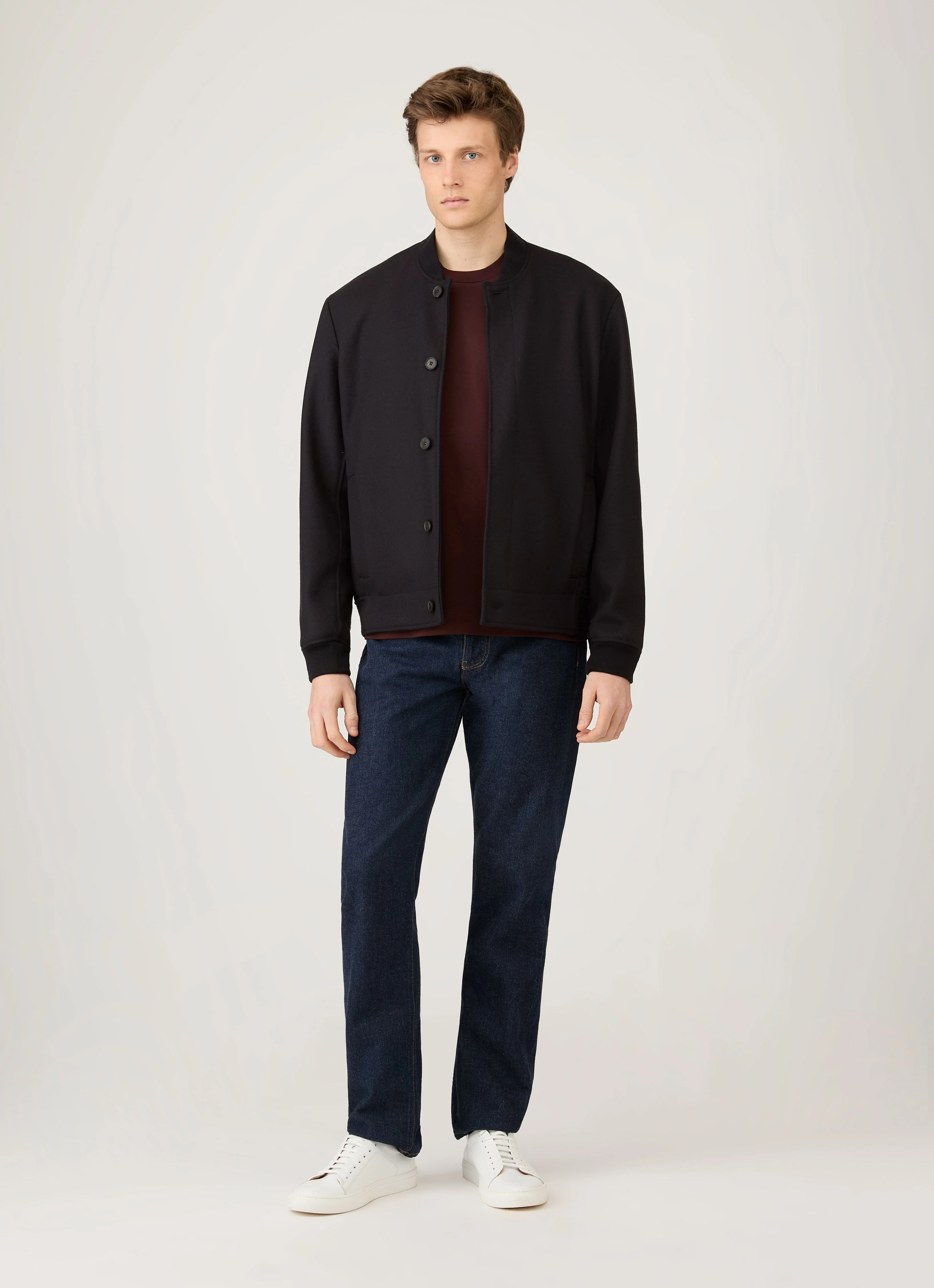 Men's Long Sleeve Heavyweight T-shirt in Bakelite - Image 3