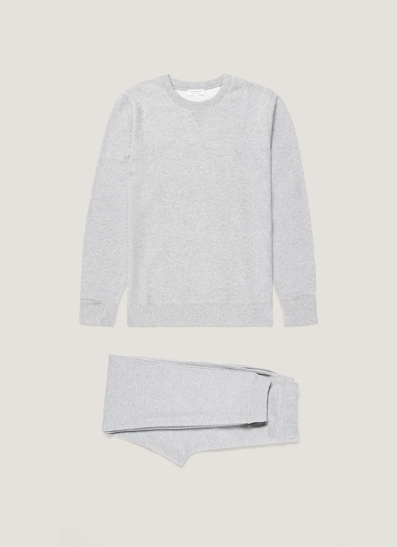 Men's Loopback Tracksuit in Grey Melange