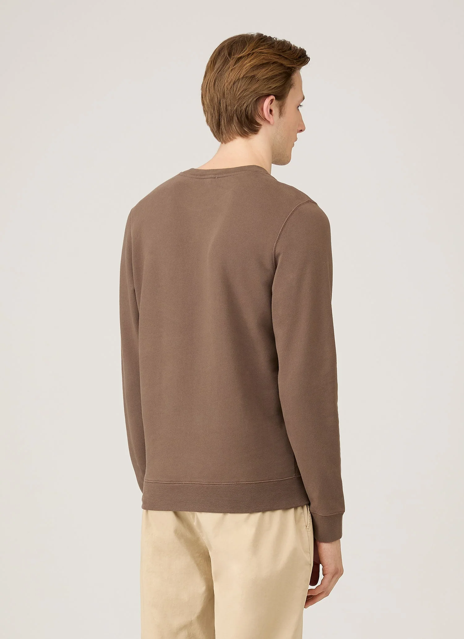 Men's Loopback Sweatshirt in Bark - Image 5