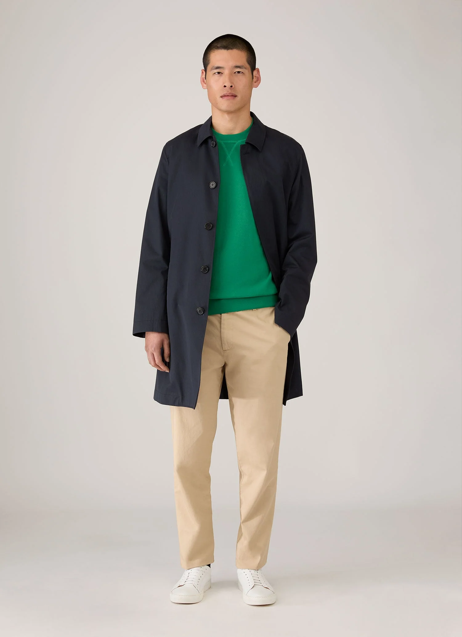 Men's Loopback Sweatshirt in Bright Green - Image 3