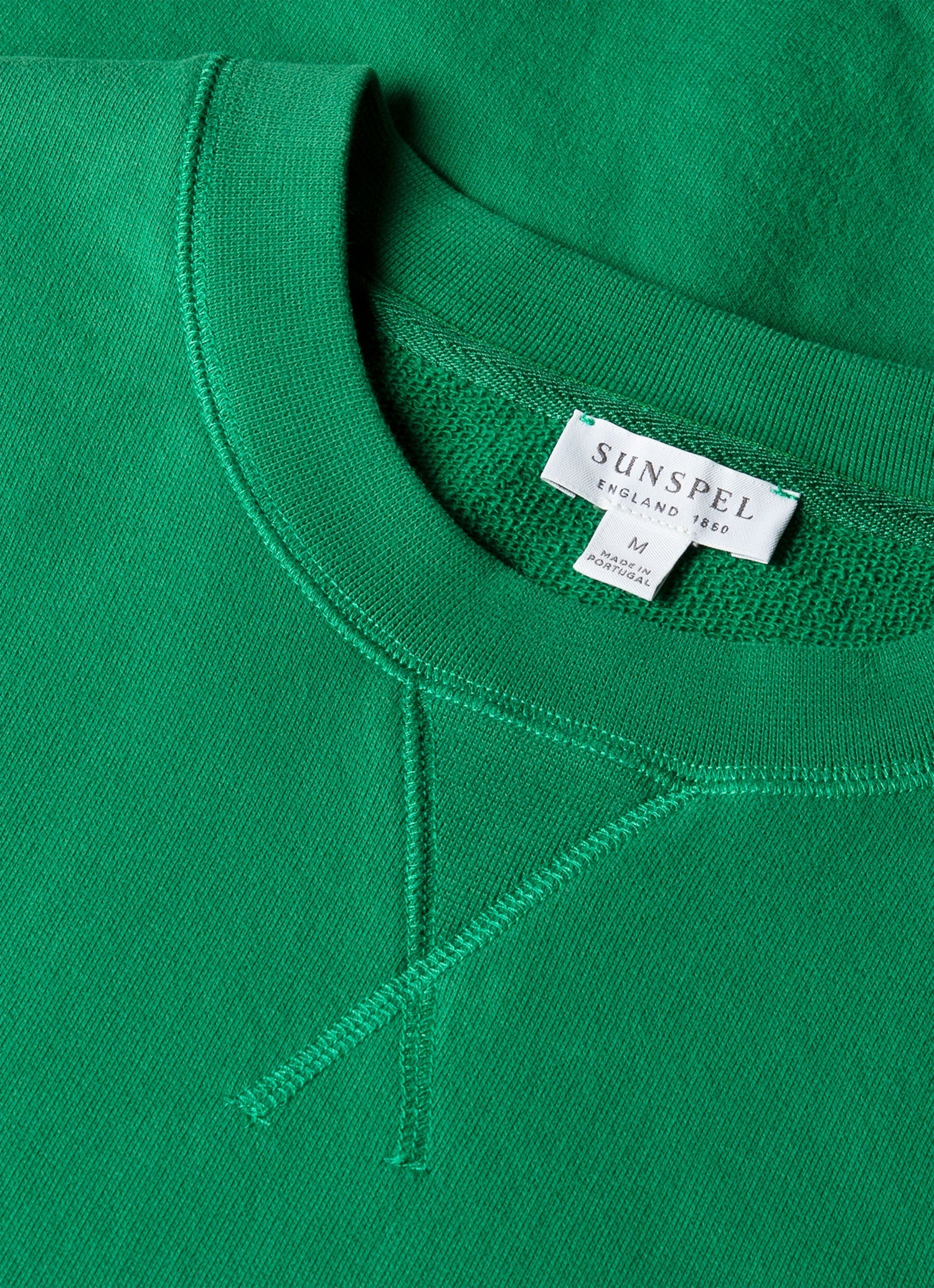Men's Loopback Sweatshirt in Bright Green - Image 4