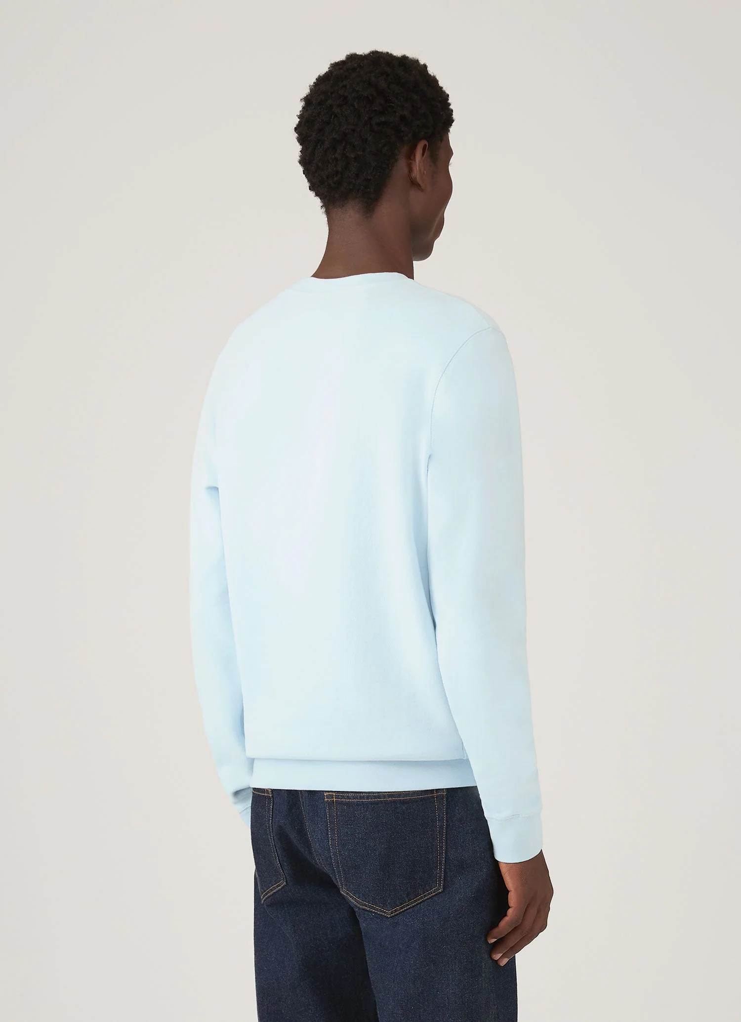 Men's Loopback Sweatshirt in Frost Blue - Image 5