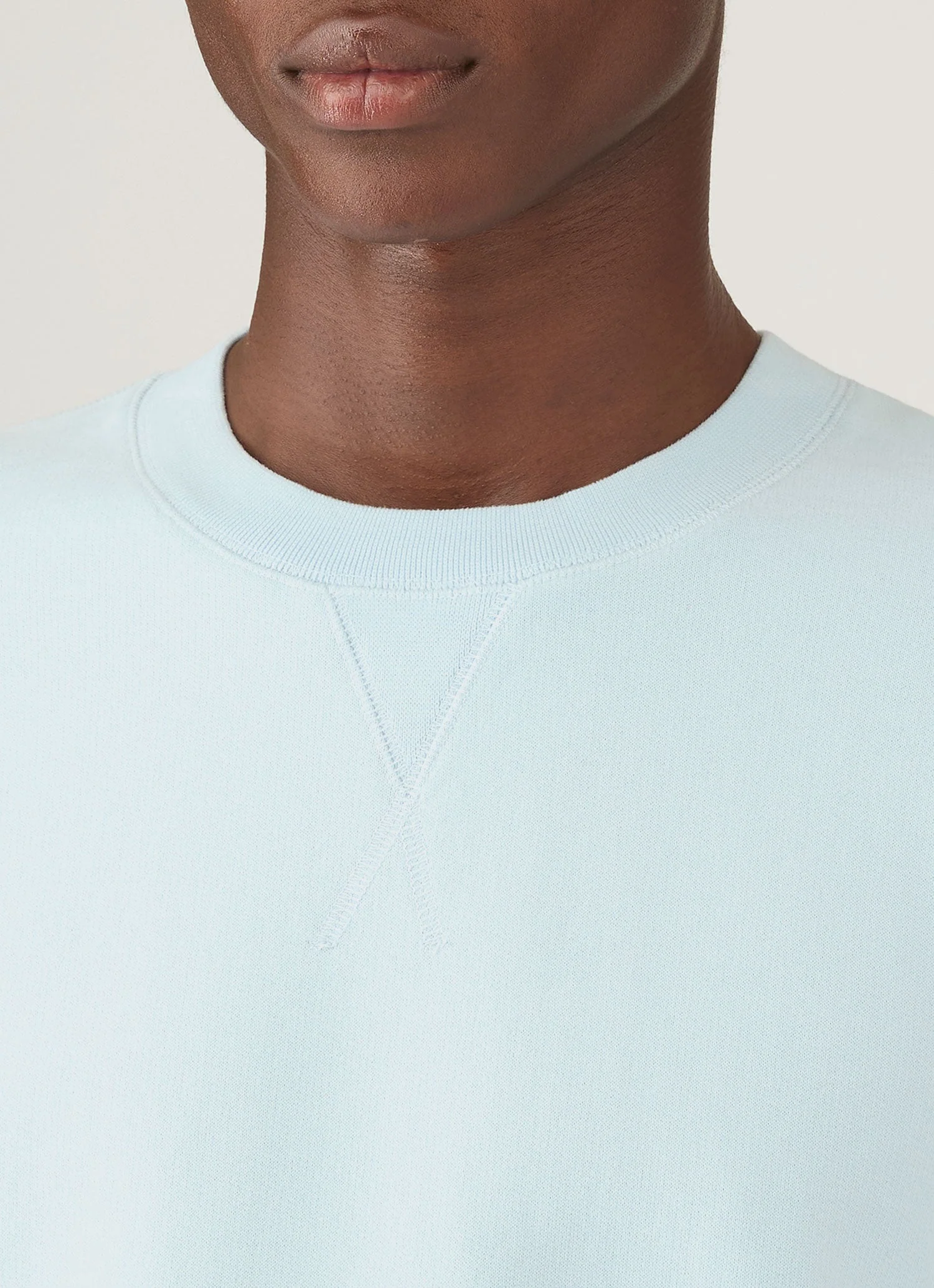 Men's Loopback Sweatshirt in Frost Blue - Image 6