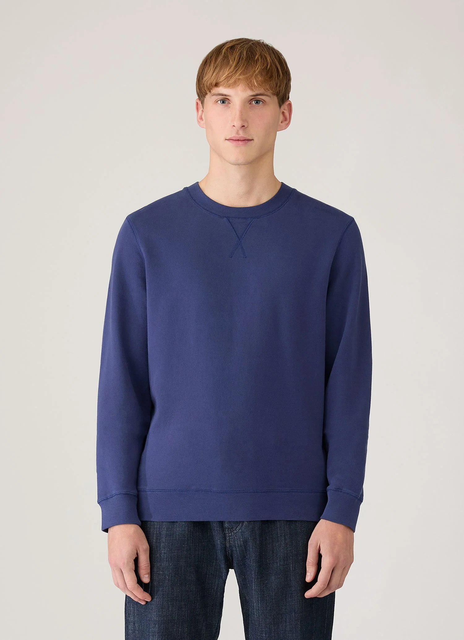 Men's Loopback Sweatshirt in Ink Blue - Image 2