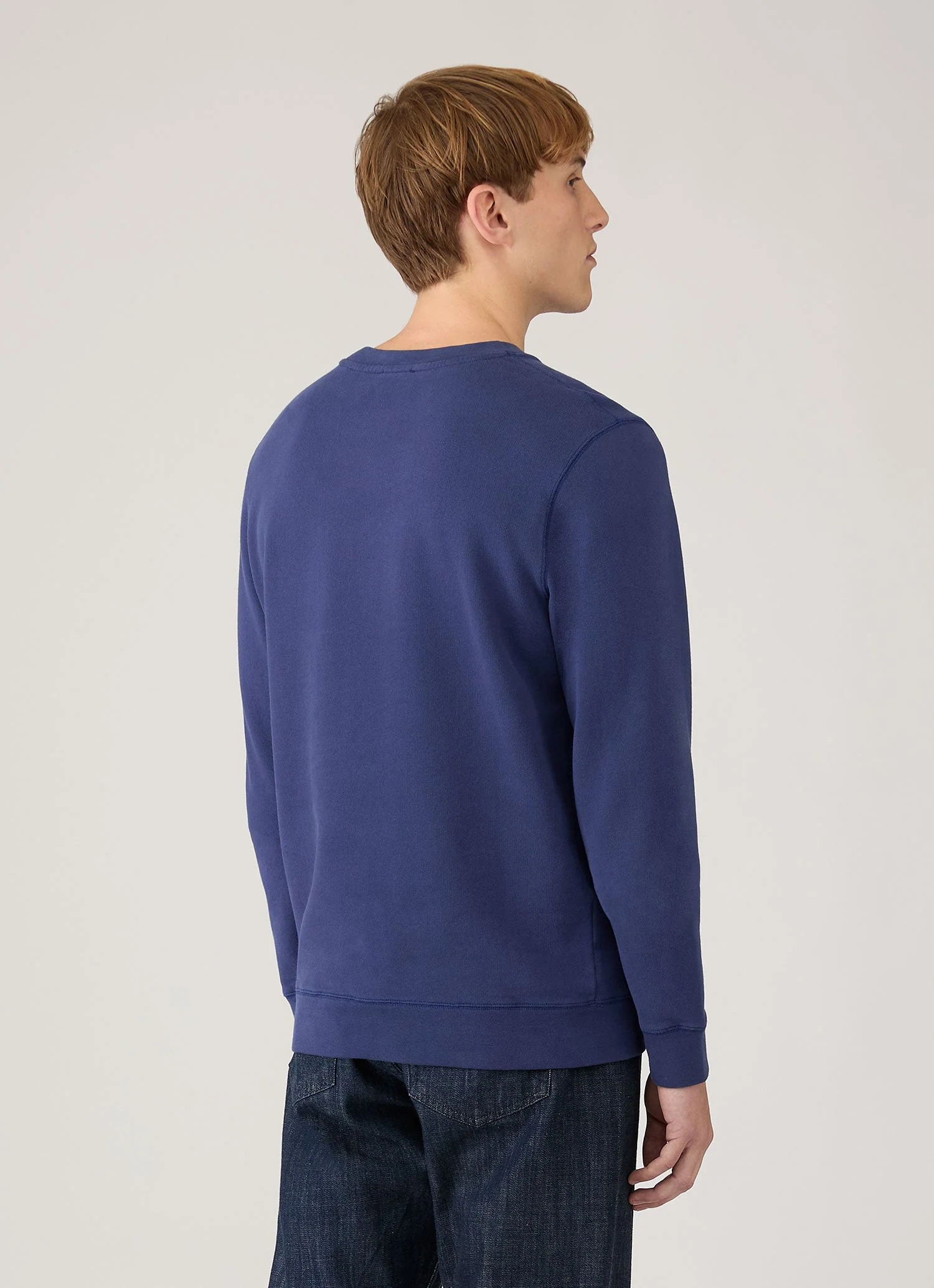 Men's Loopback Sweatshirt in Ink Blue - Image 5