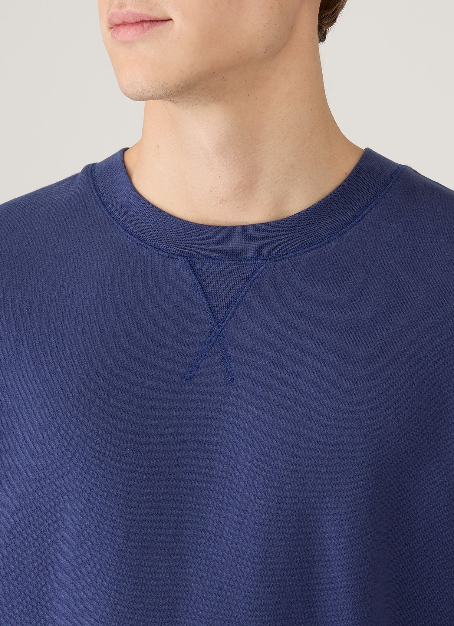 Men's Loopback Sweatshirt in Ink Blue - Image 6