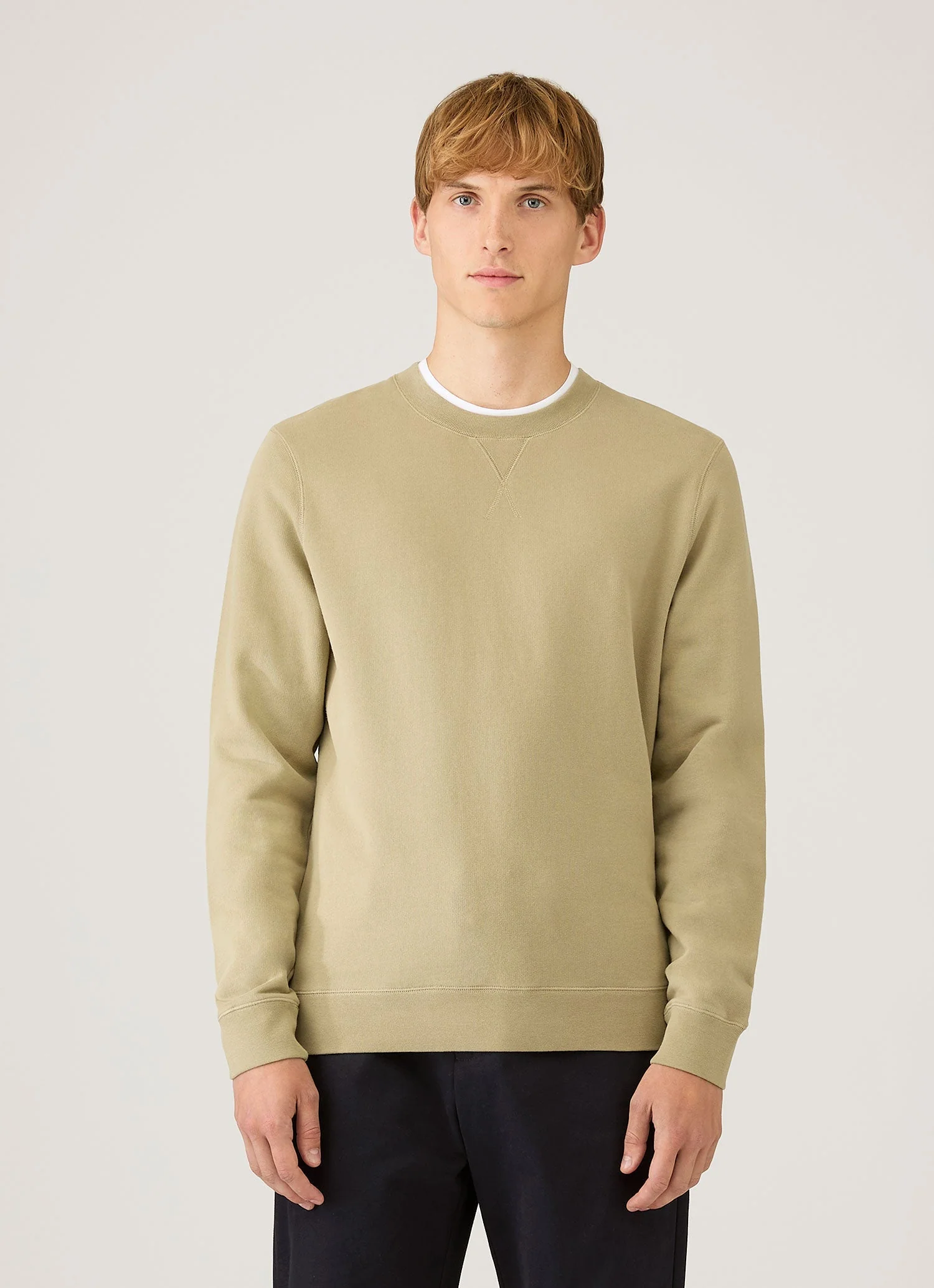 Men's Loopback Sweatshirt in Pistachio - Image 2