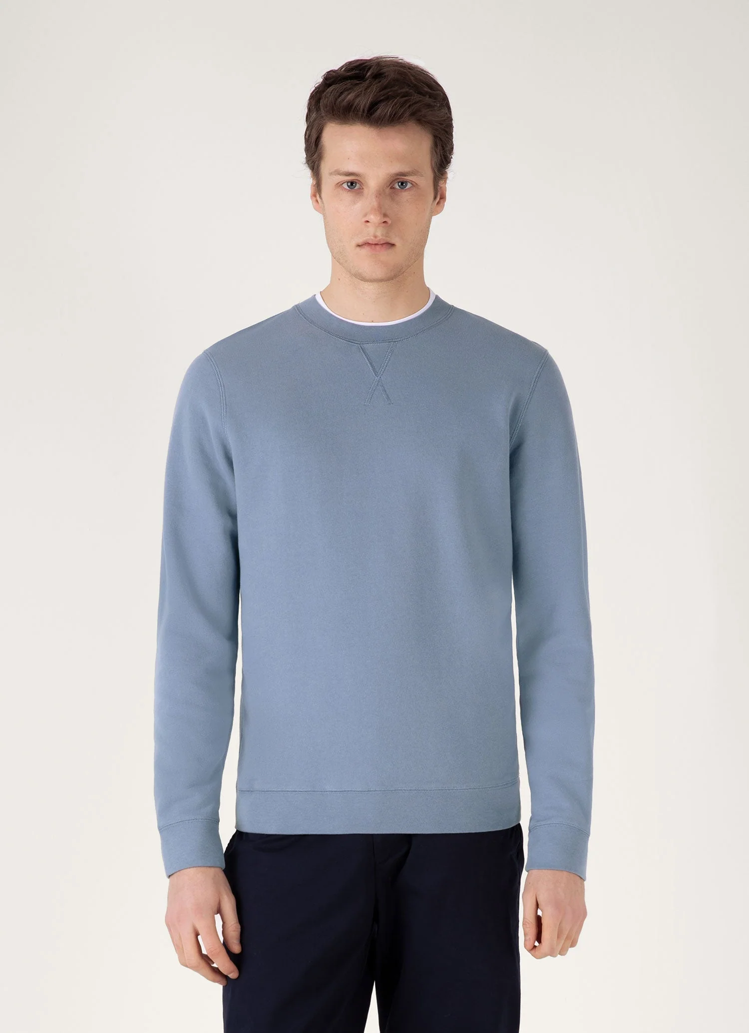 Men's Loopback Sweatshirt in Vintage Blue - Image 2