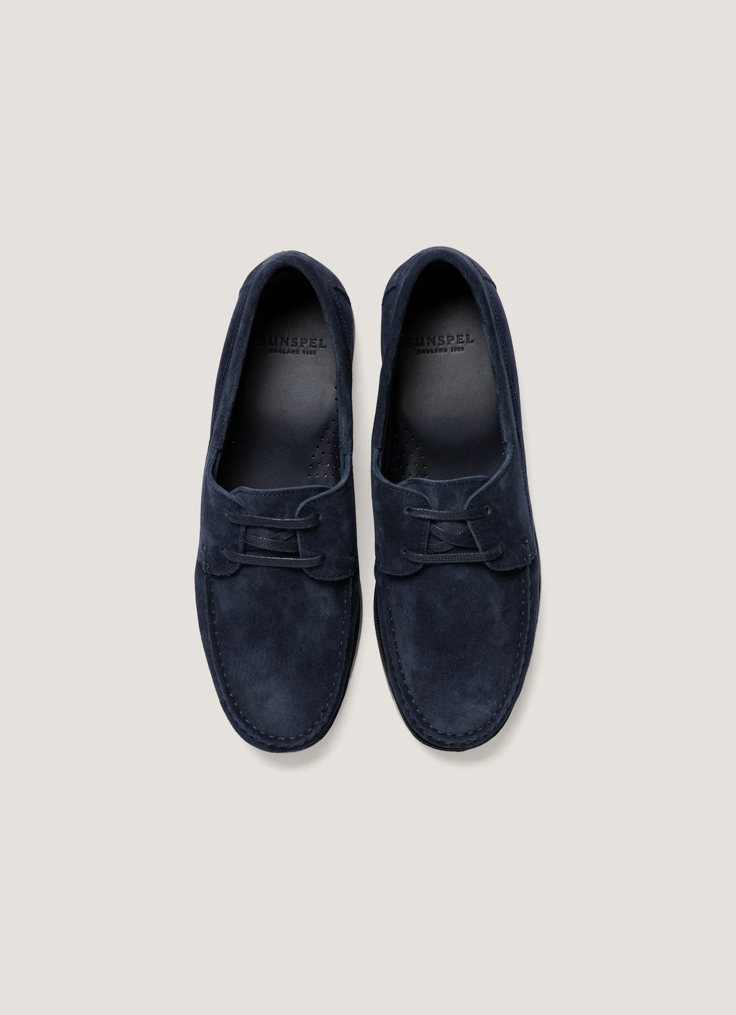 Men's Moccasin in Navy - Image 4