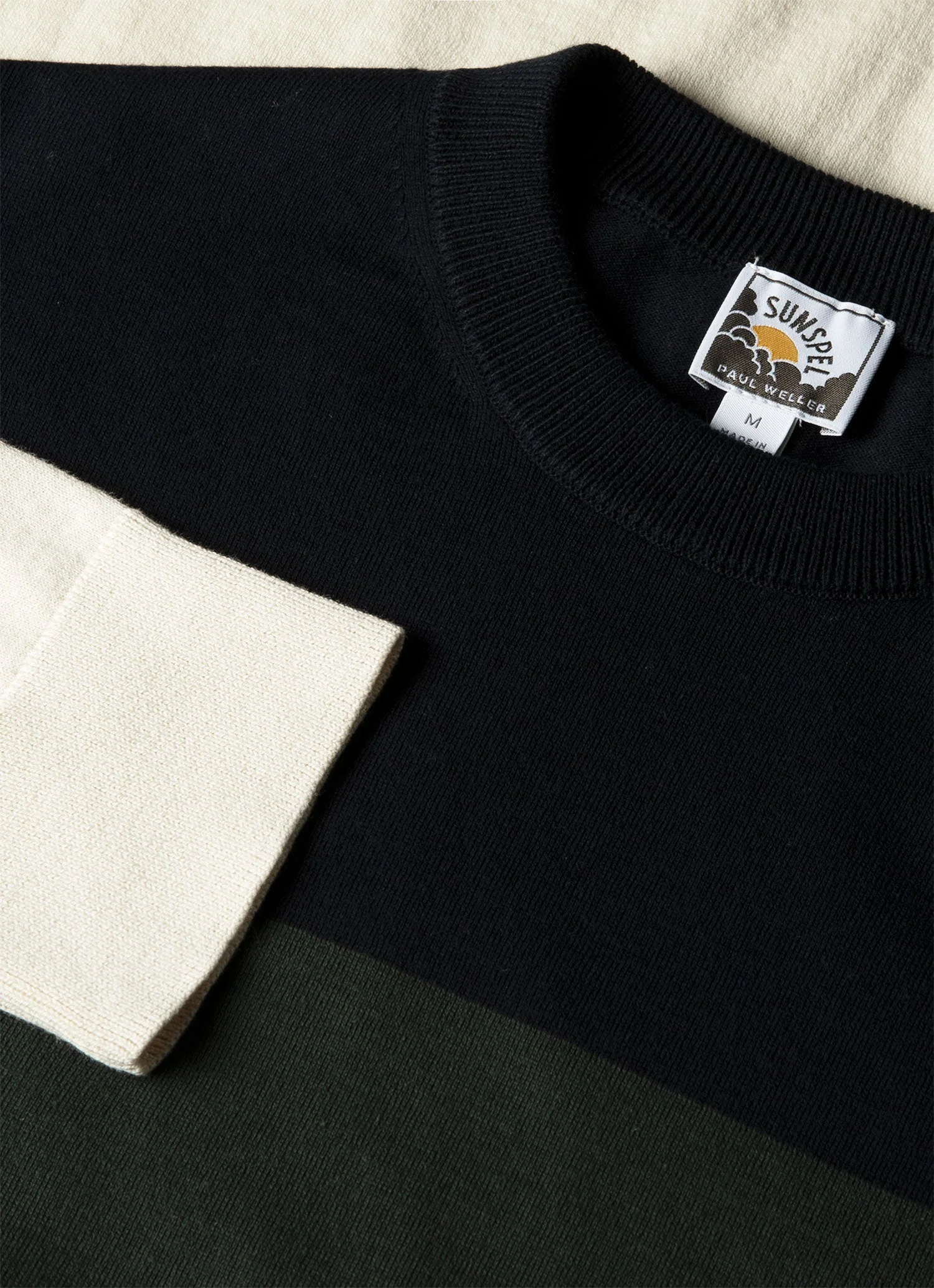 Men's Sunspel x Paul Weller Jumper in Forest - Image 4