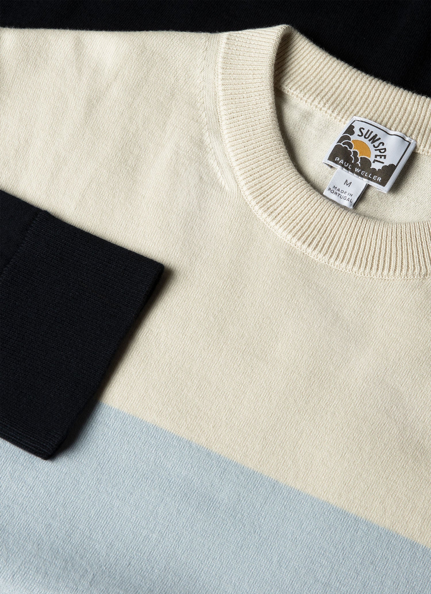 Men's Sunspel x Paul Weller Jumper in Vintage Blue - Image 4