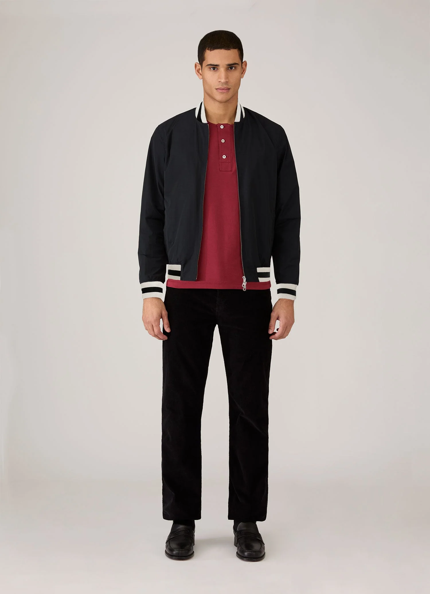 Men's Sunspel x Paul Weller Monkey Jacket in Midnight Navy - Image 3