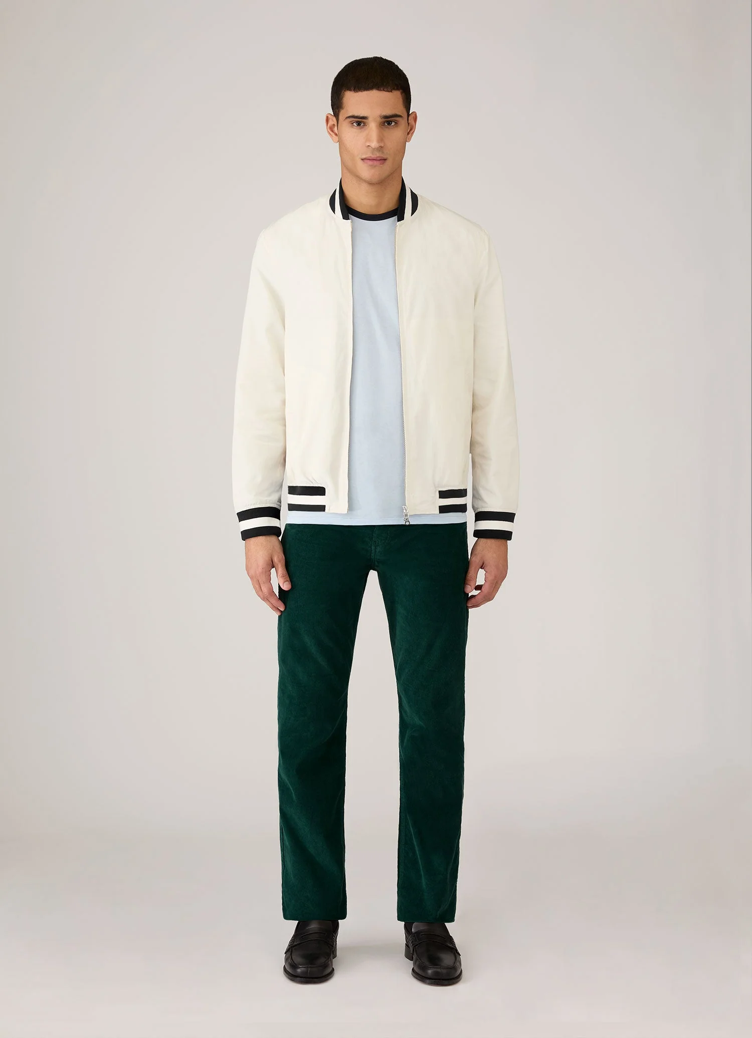 Men's Sunspel x Paul Weller Monkey Jacket in White - Image 3
