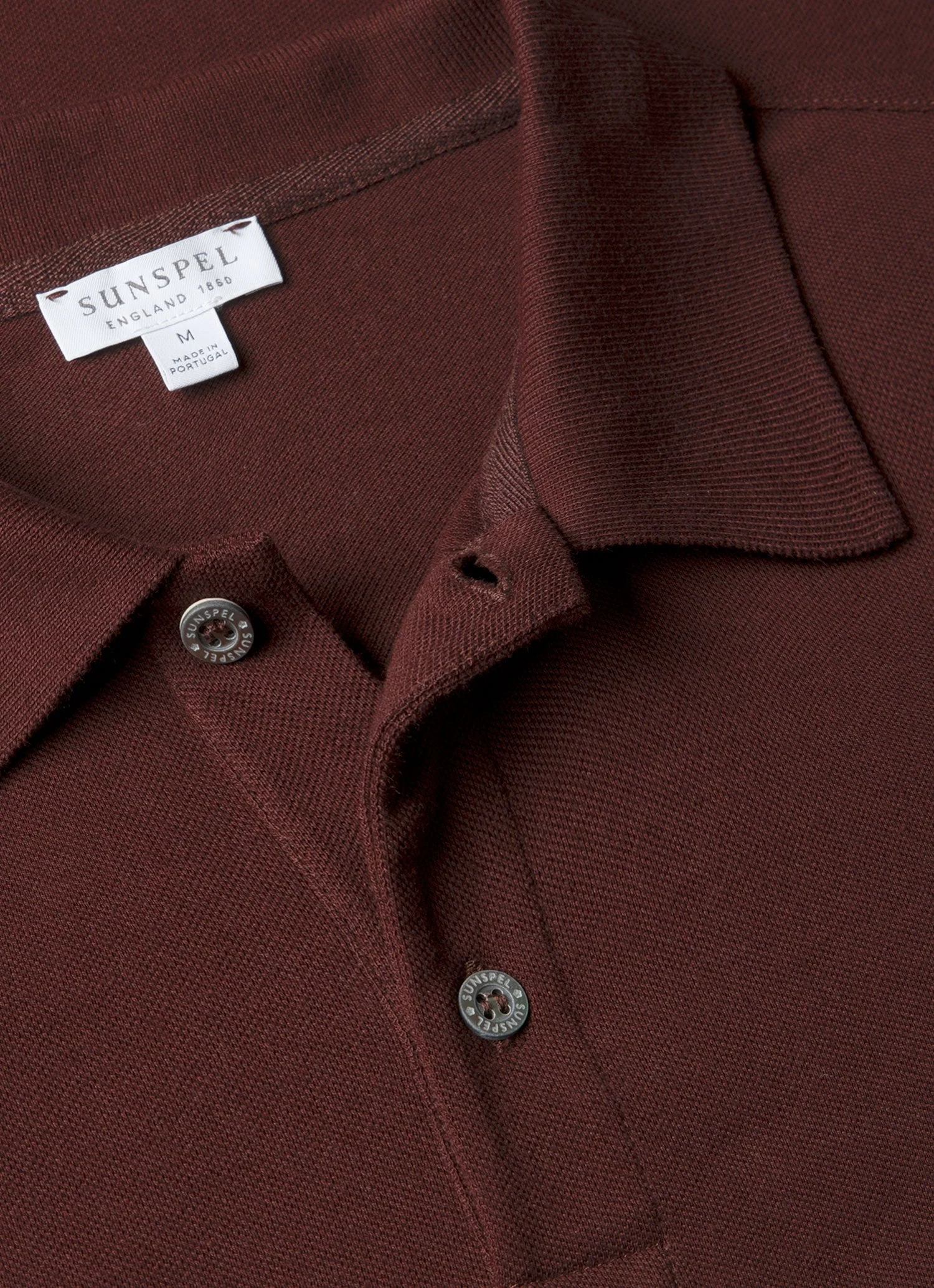 Men's Piqué Polo Shirt in Bakelite - Image 4