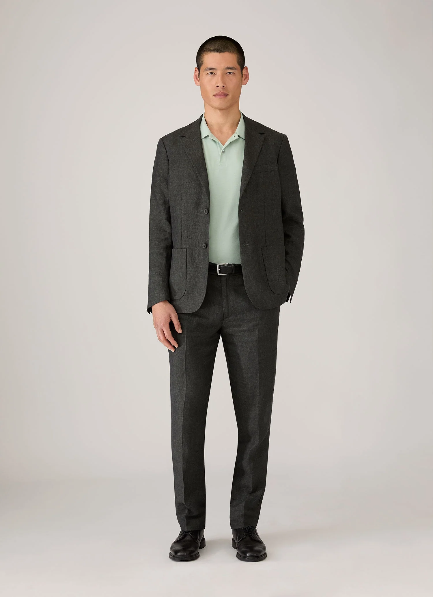 Men's Piqué Polo Shirt in Laurel - Image 3