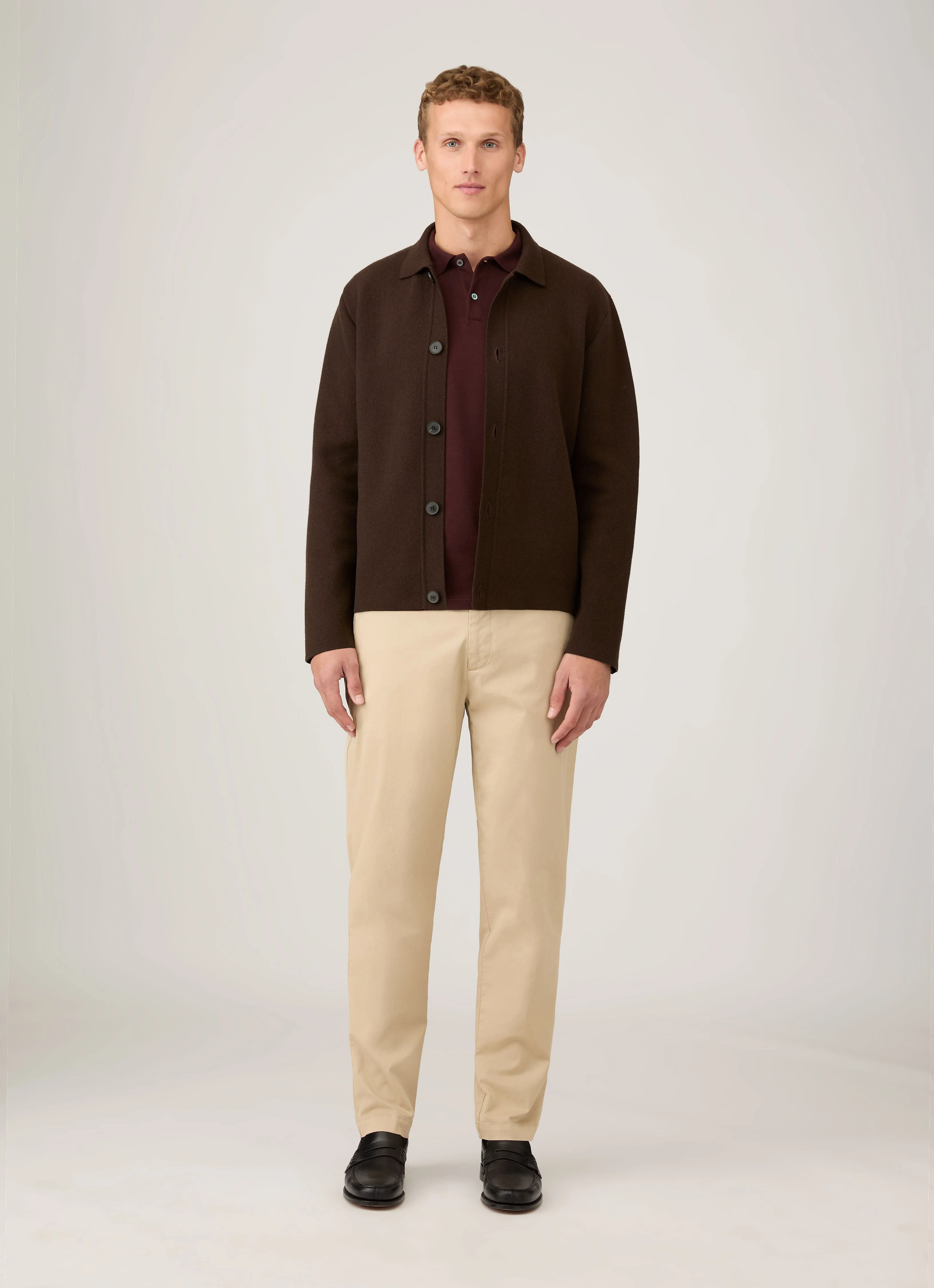 Men's Regular Fit Chino in Light Stone - Image 3