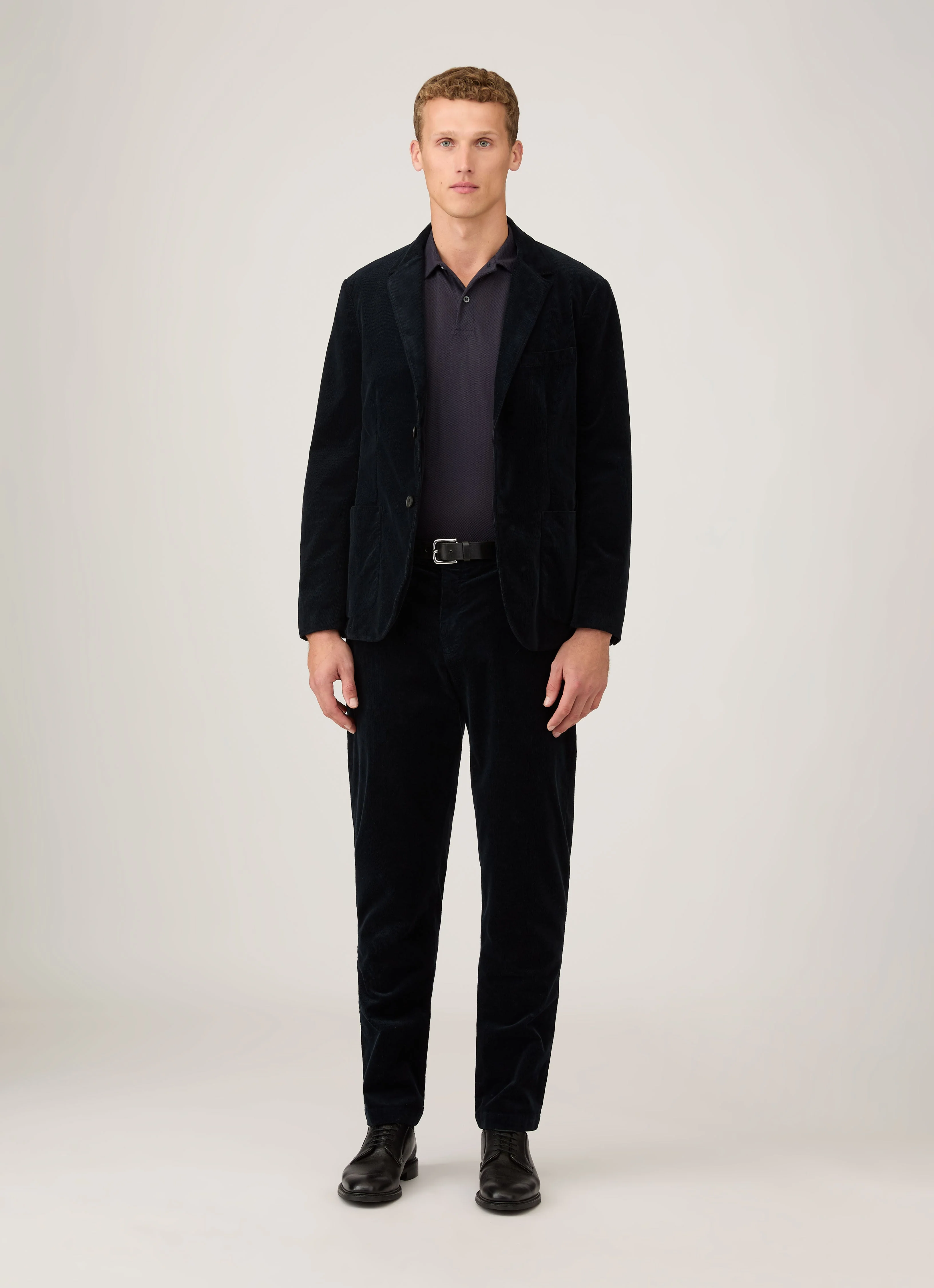 Men's Regular Fit Riviera Polo Shirt in Navy - Image 3