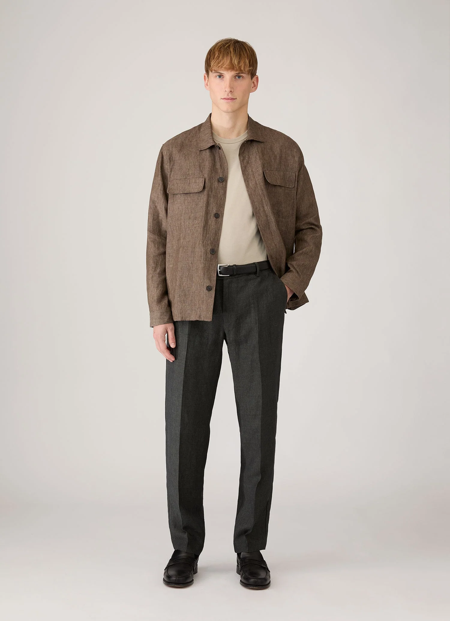 Men's Riviera Midweight T-shirt in Ash - Image 3