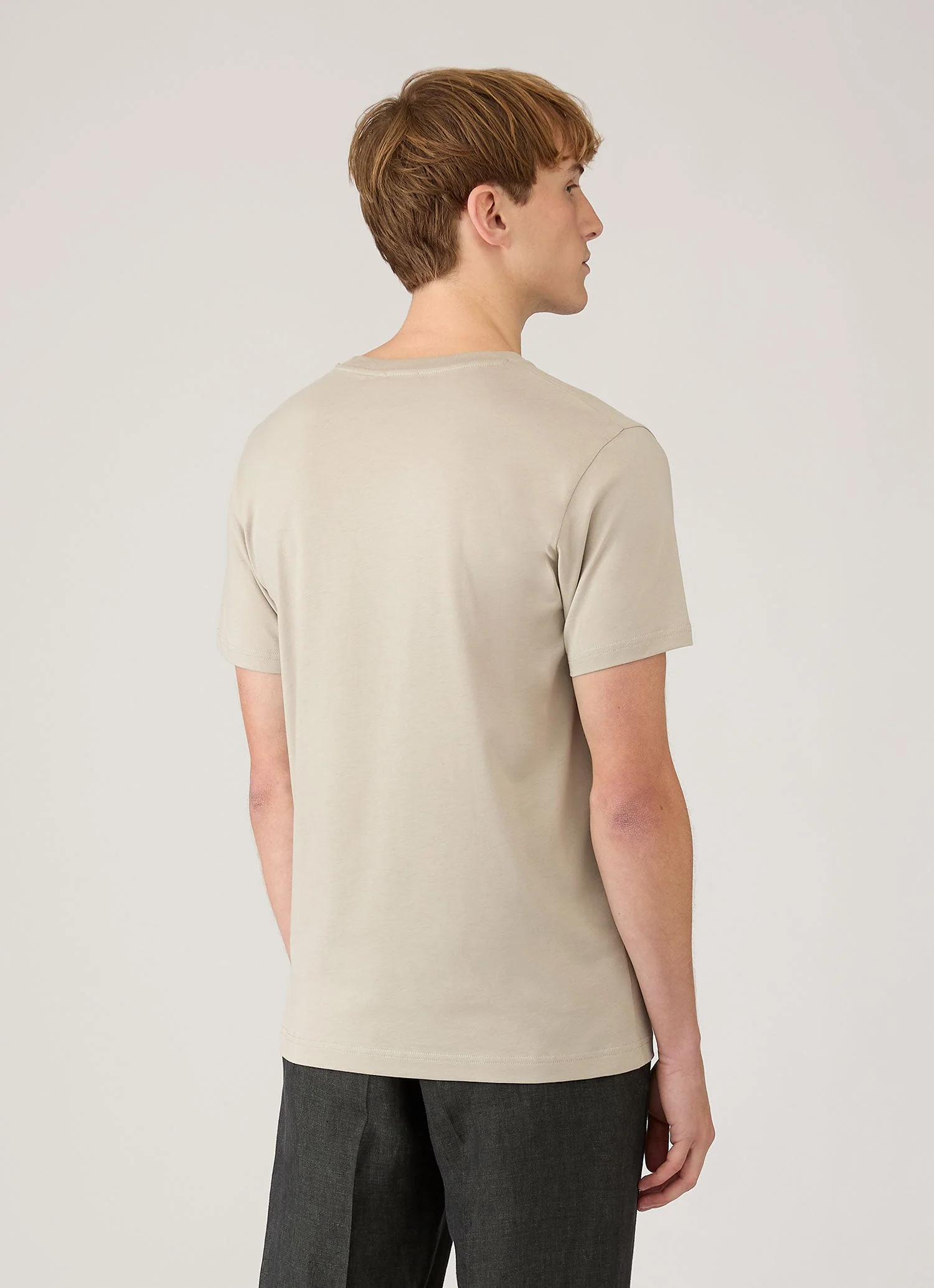 Men's Riviera Midweight T-shirt in Ash - Image 5