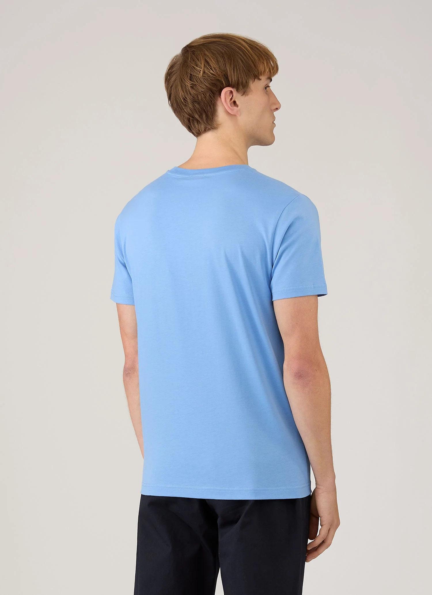 Men's Riviera Midweight T-shirt in Azure Blue - Image 5