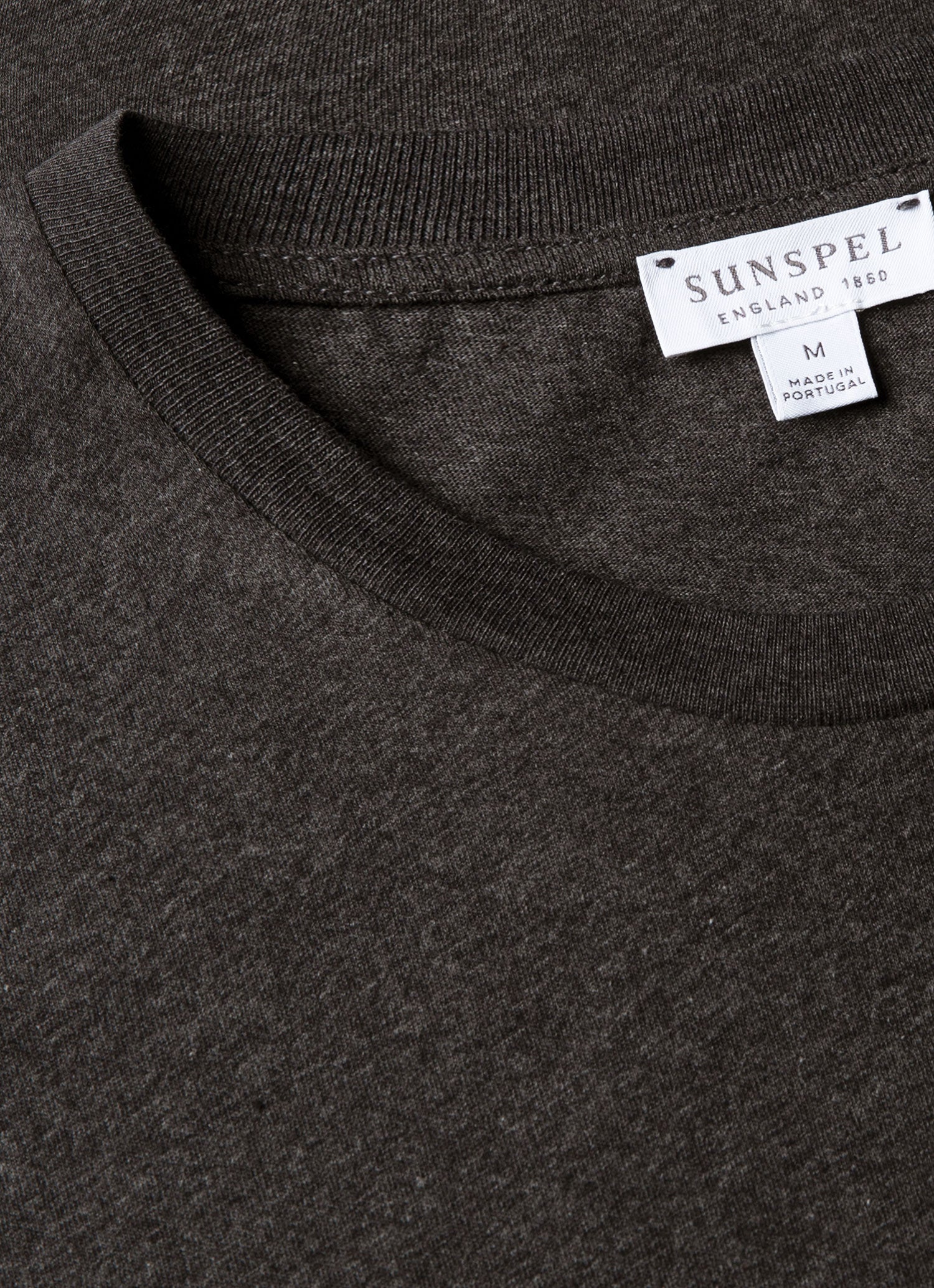 Men's Riviera Midweight T-shirt in Charcoal Melange - Image 4