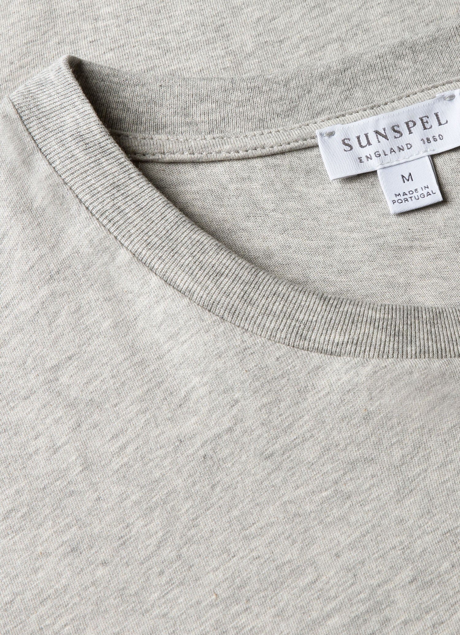 Men's Riviera Midweight T-shirt in Grey Melange - Image 4