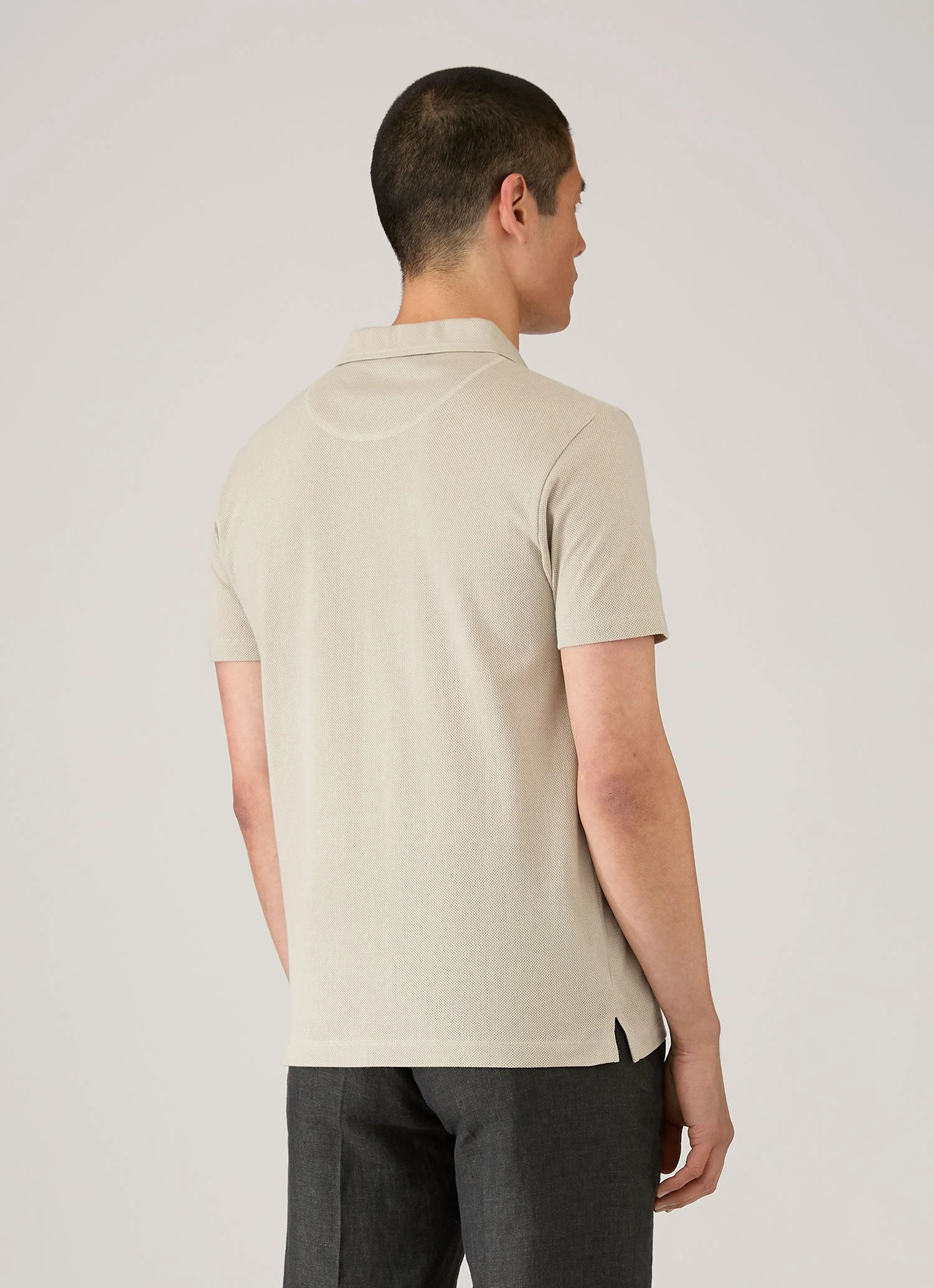 Men's Riviera Polo Shirt in Ash - Image 5